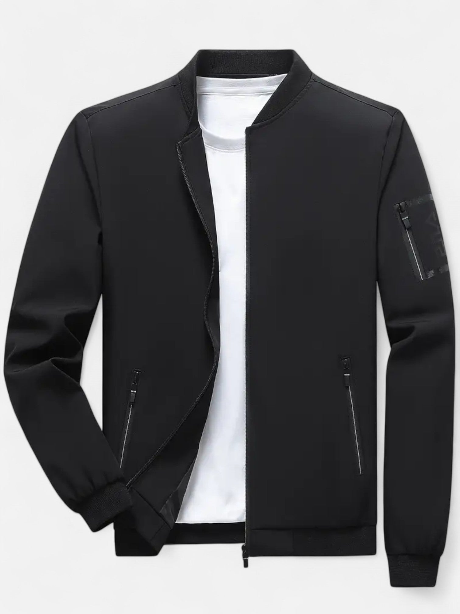 Maisonancien | Męska Kurtka z Kołnierzem Baseballowym