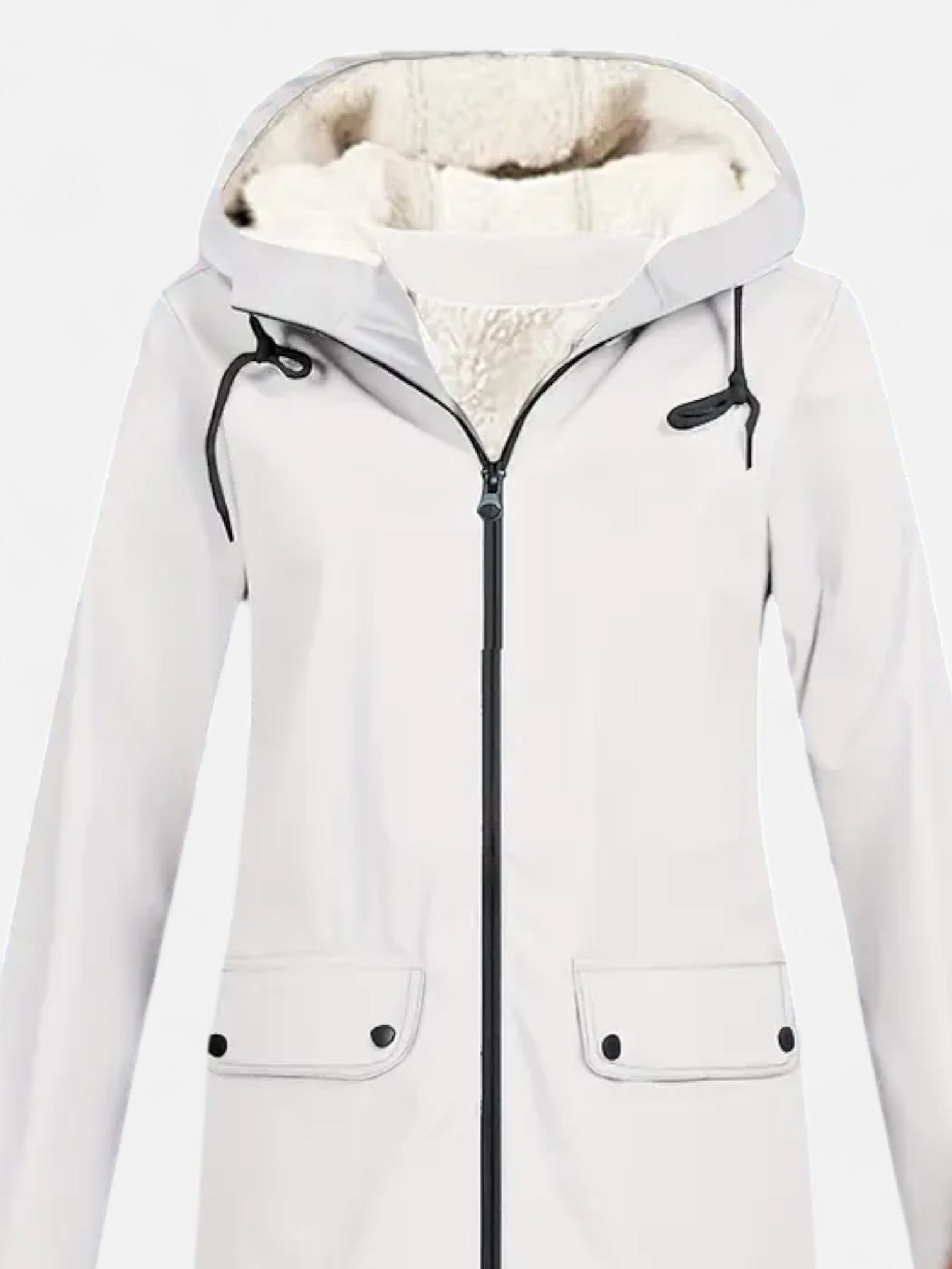 Maisonancien | Damska zimowa kurtka wiatrówka z kapturem