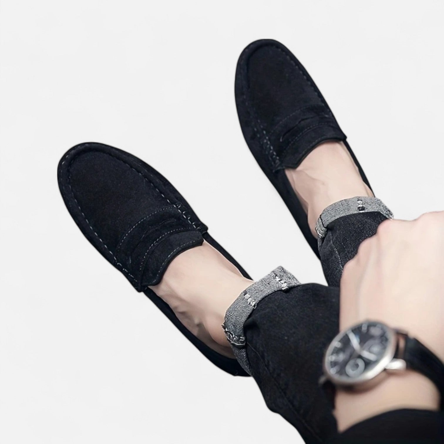 Maisonancien | Męskie penny loafers – klasyka i komfort