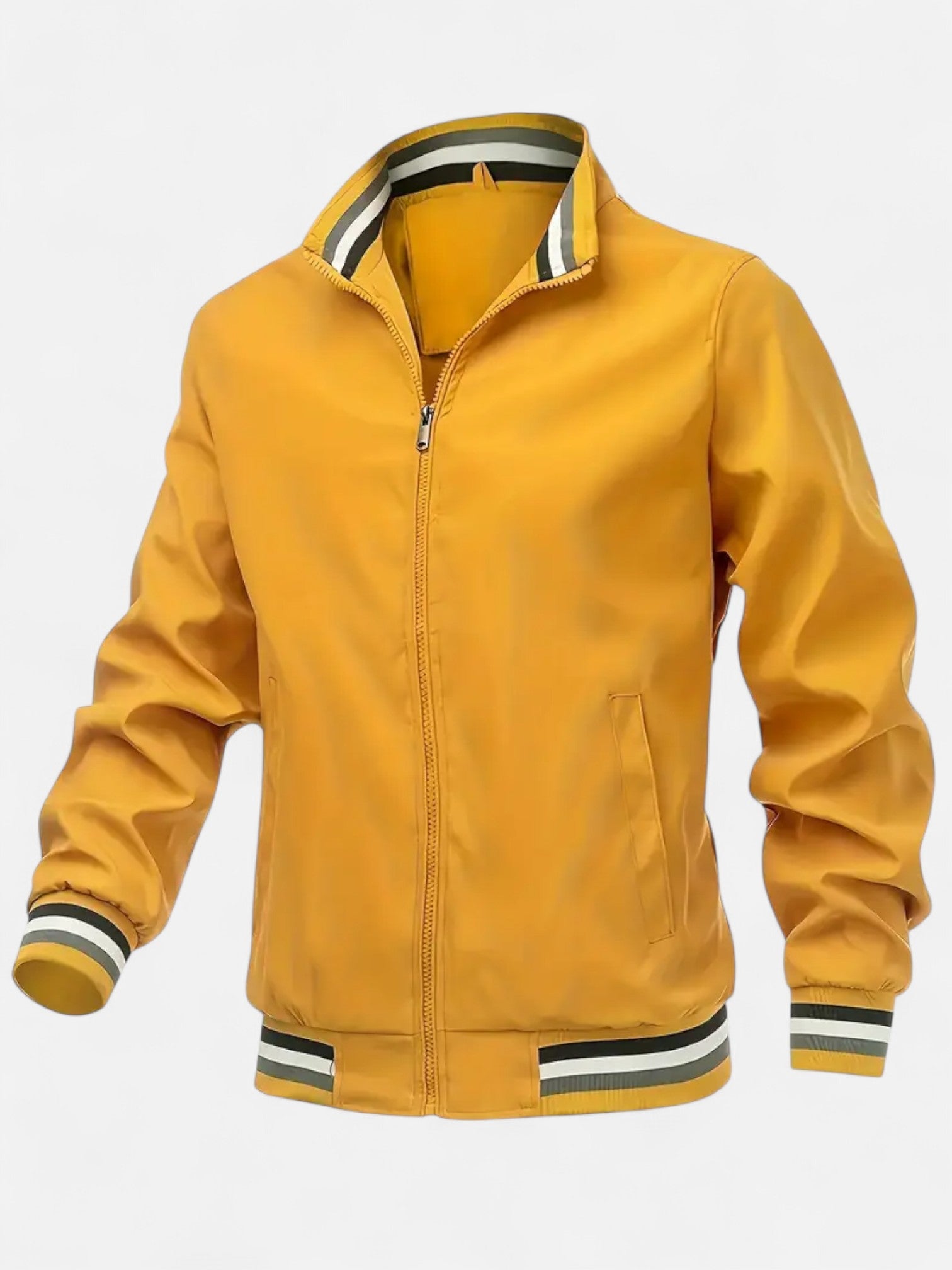 Maisonancien | Męska kurtka bomber z kołnierzem stójką