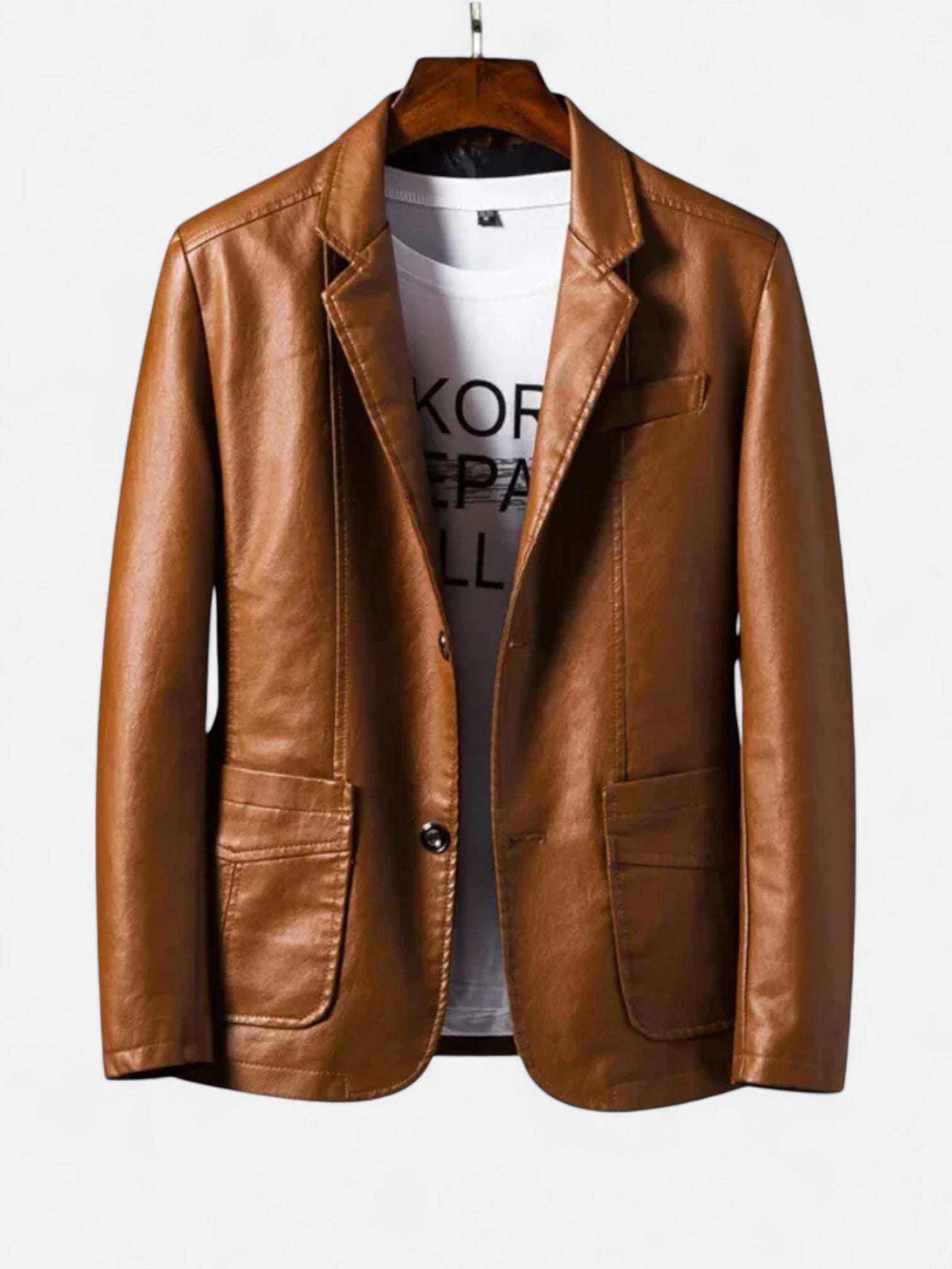 Maisonancien | Męska Skórzana Kurtka – Nowoczesna Klasa i Charakter