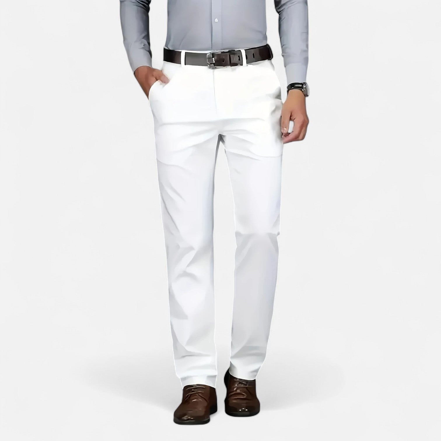 Maisonancien | Męskie spodnie business – styl angielski codzienny