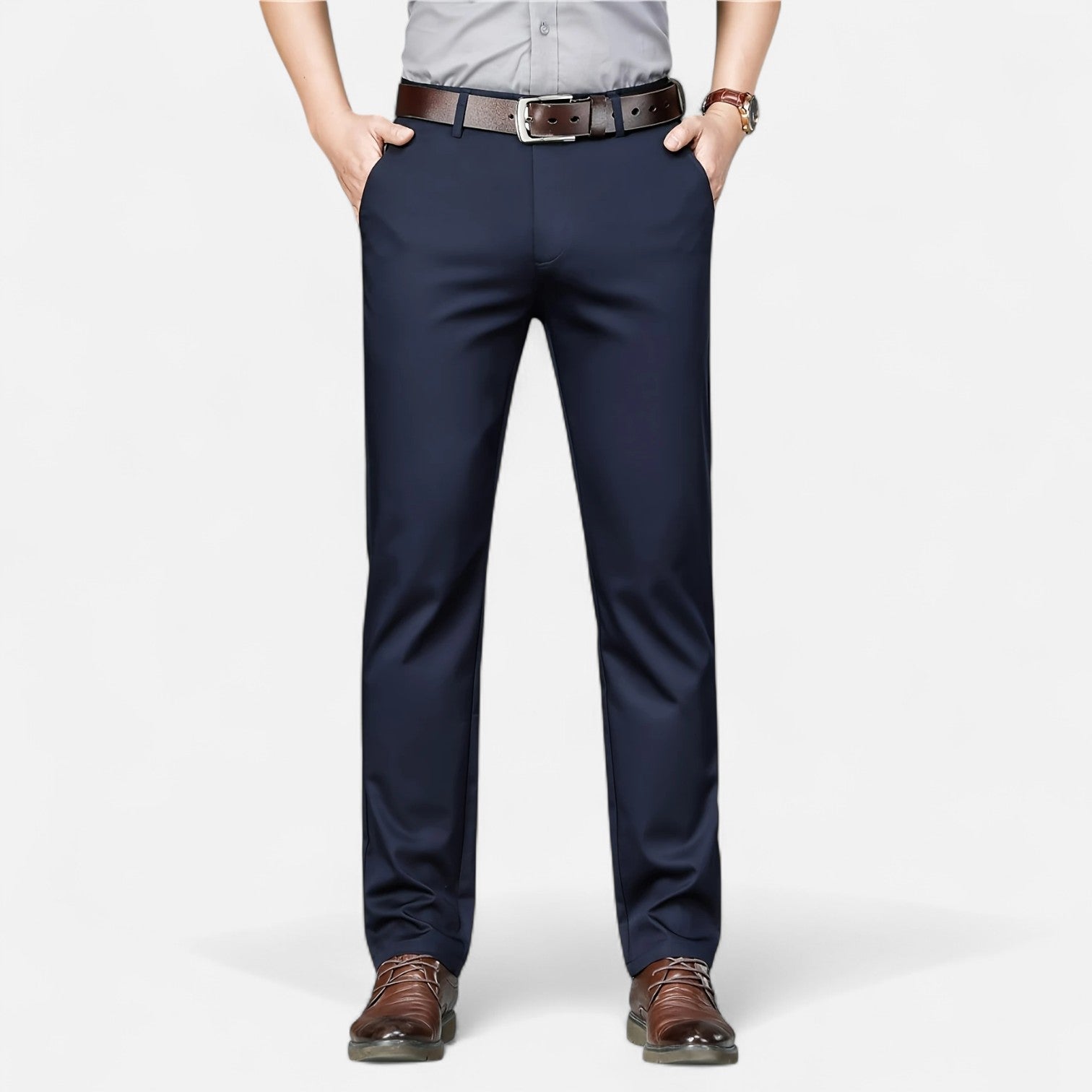 Maisonancien | Męskie spodnie business – styl angielski codzienny