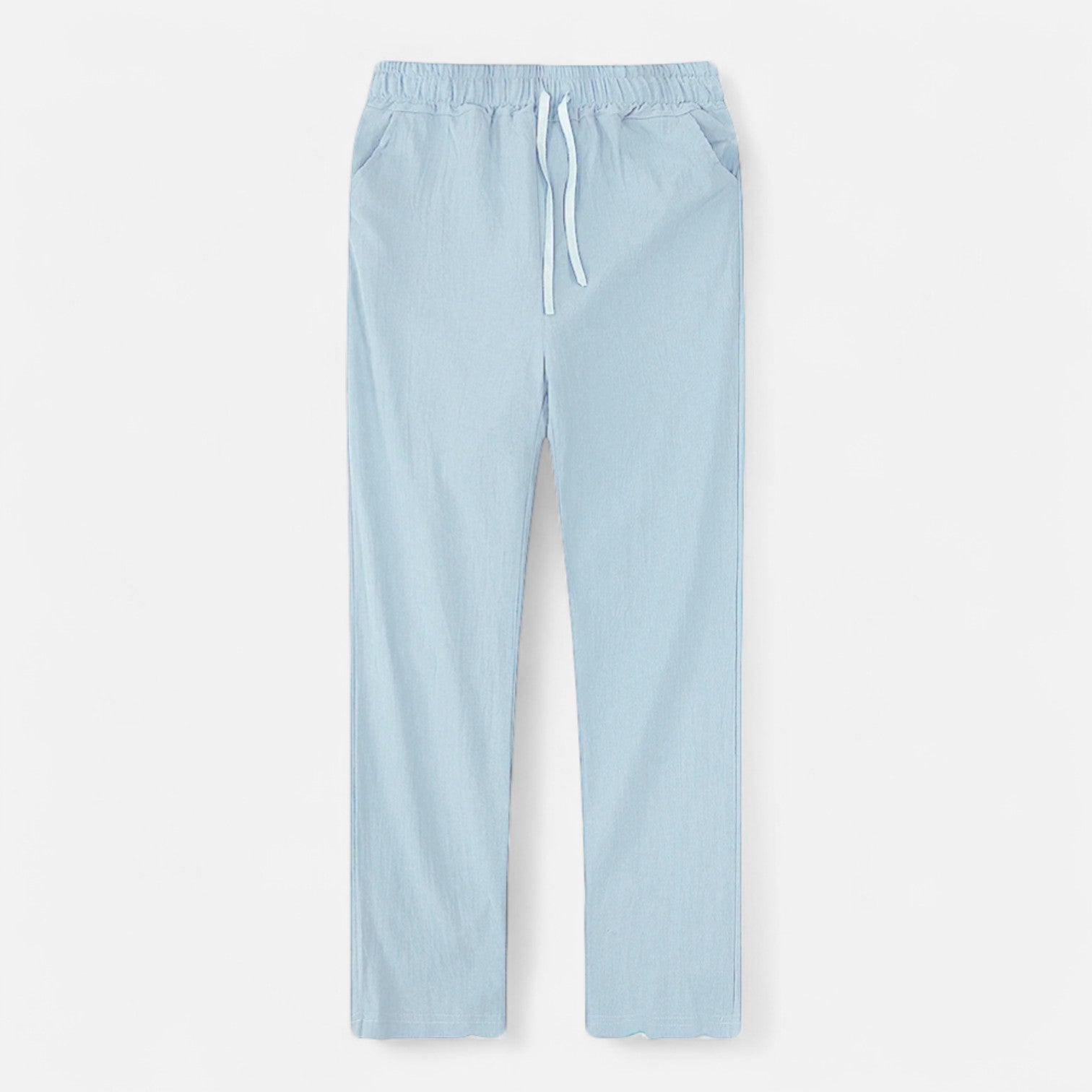 Maisonancien | Mężczyzna Casual Spodnie Ankle-Length z Elastycznym Pasem