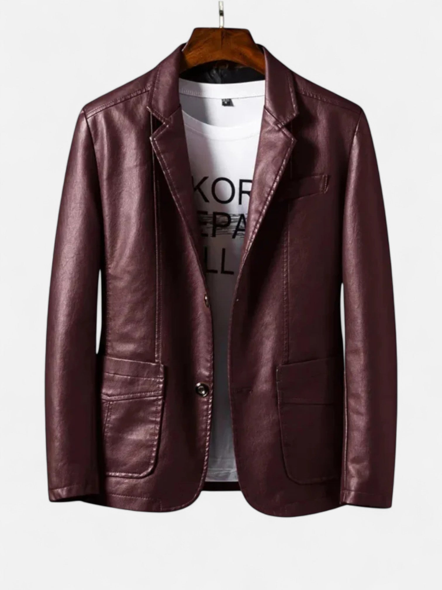 Maisonancien | Męska Skórzana Kurtka – Nowoczesna Klasa i Charakter