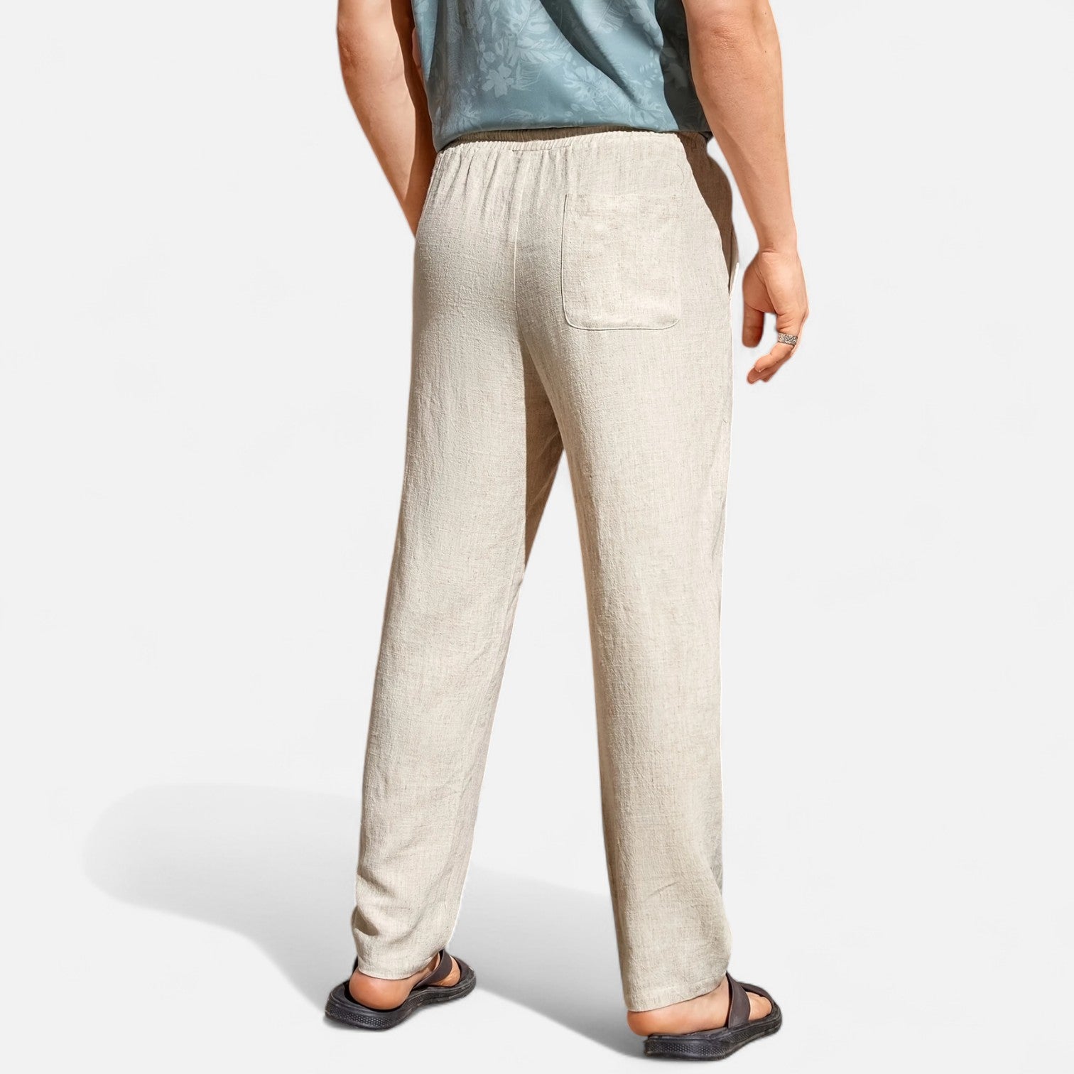 Maisonancien | Męskie spodnie letnie – styl angielski z luzem