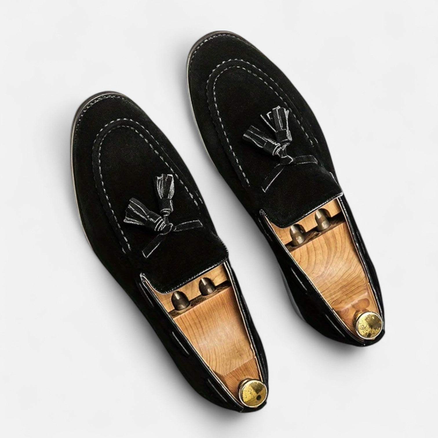 Maisonancien | Męskie loafersy tassel – skórzany Oxford szyk