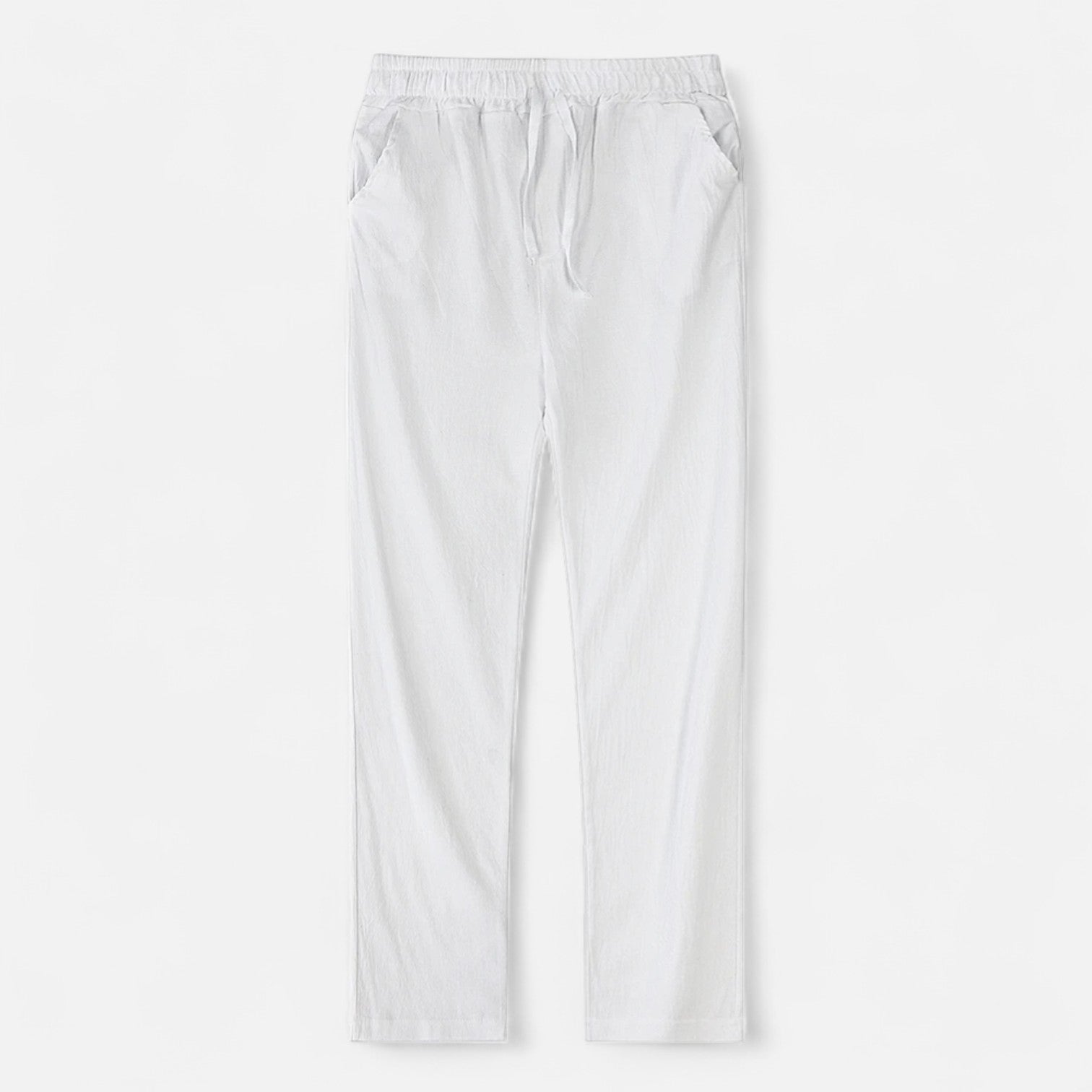 Maisonancien | Mężczyzna Casual Spodnie Ankle-Length z Elastycznym Pasem