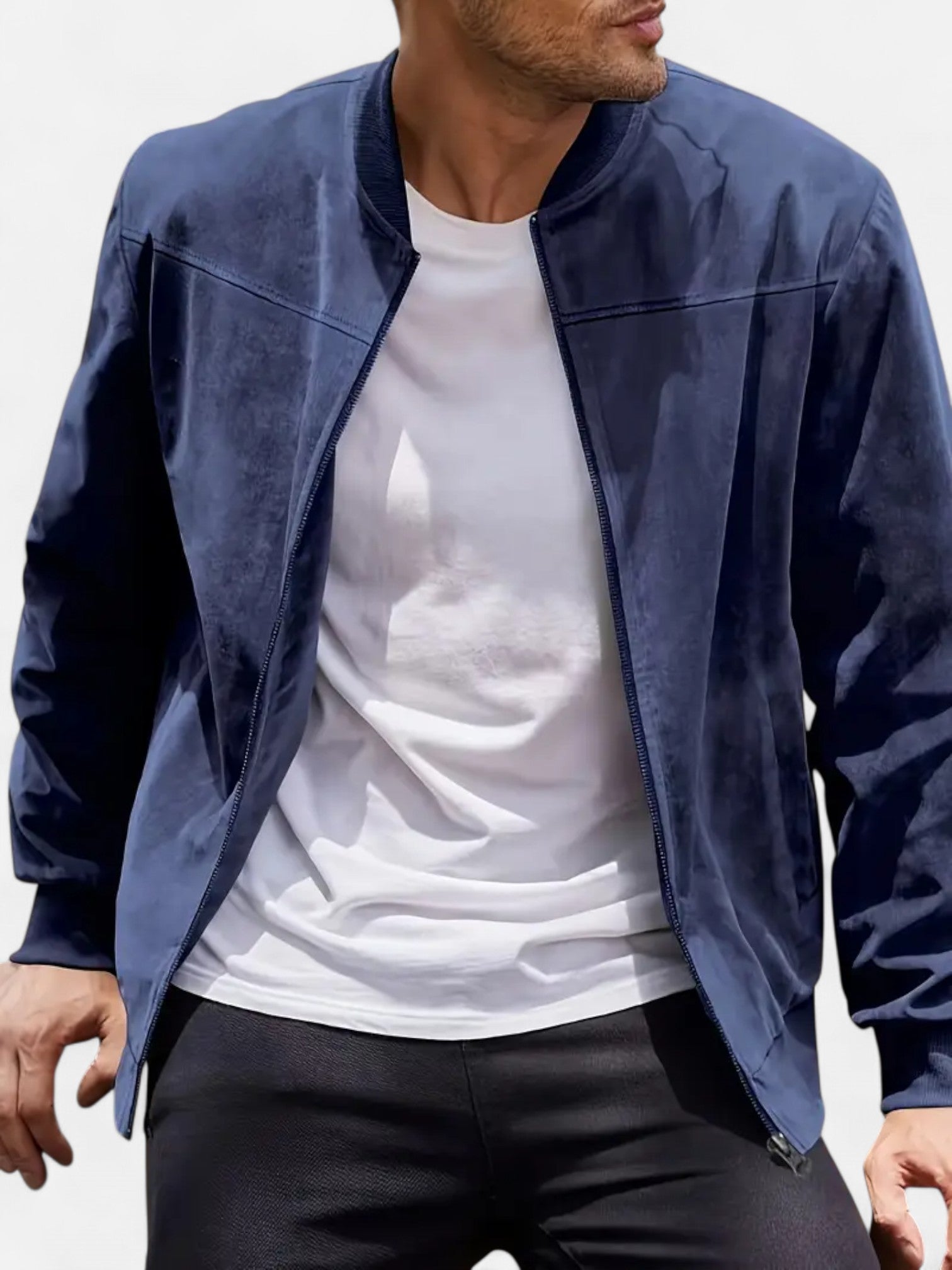 Maisonancien | Męska Kurtka Aksamitna – Casual Retro na Zamek