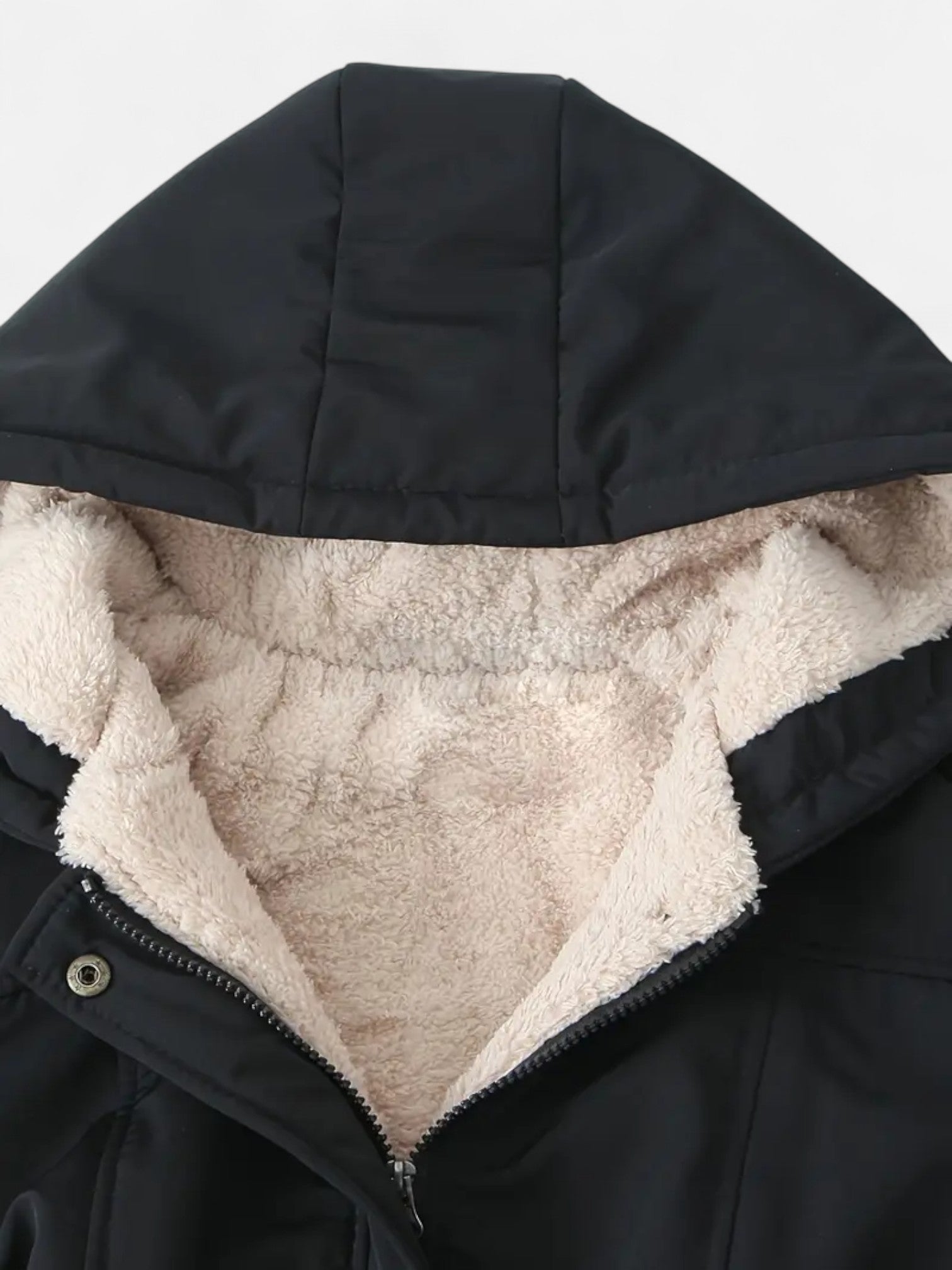 Maisonancien | Damski zimowy płaszcz z kapturem i kieszeniami