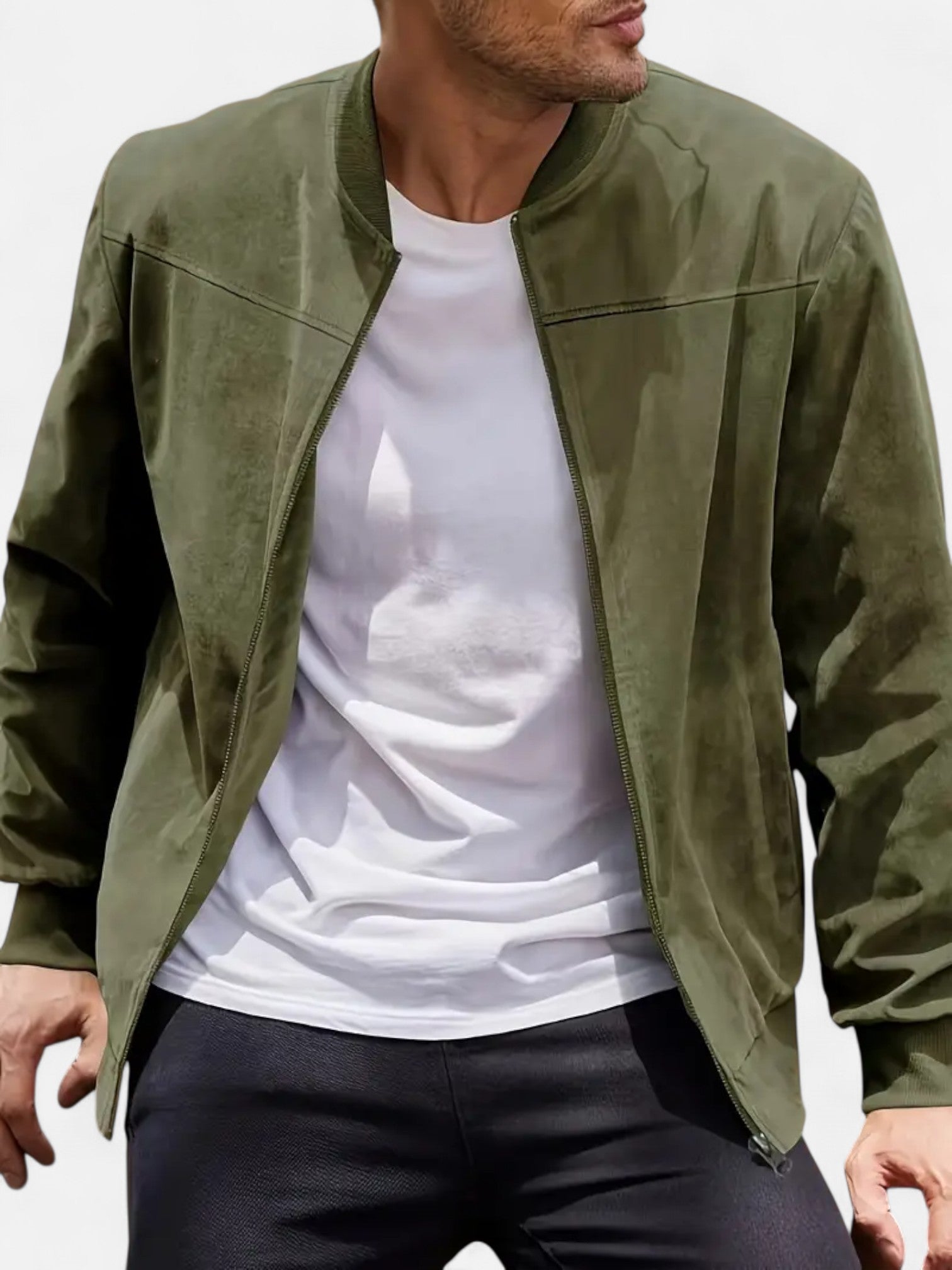 Maisonancien | Męska Kurtka Aksamitna – Casual Retro na Zamek