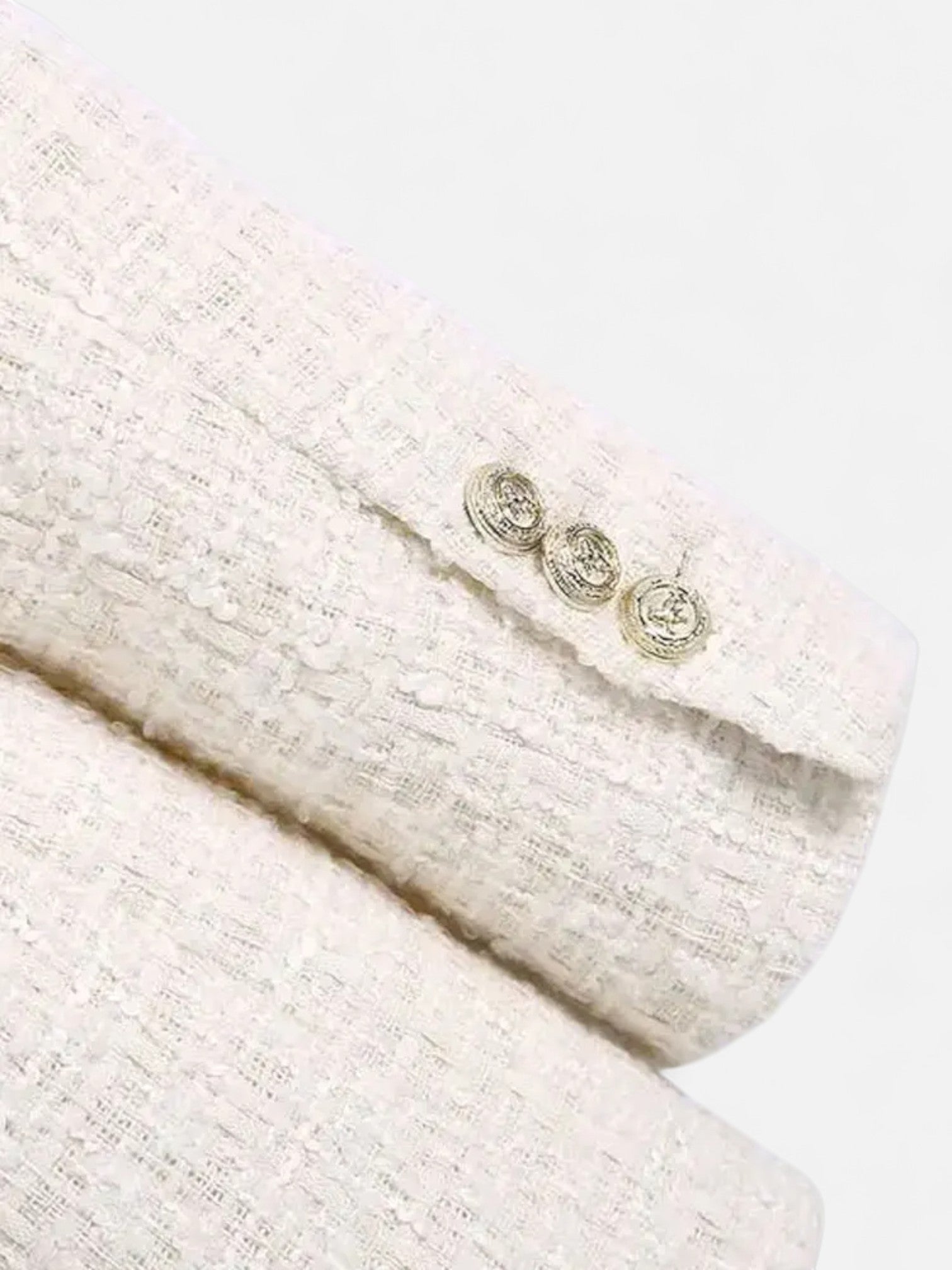 Maisonancien | Damska Marynarka Tweedowa – Dwurzędowa Klasyka Vintage