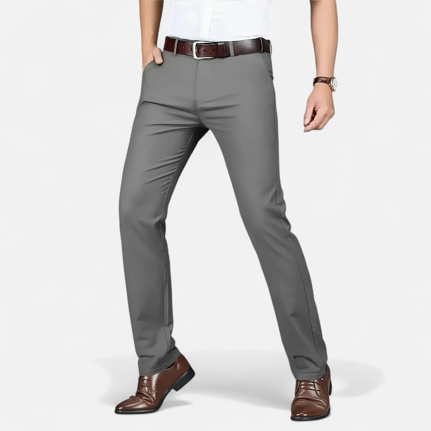 Maisonancien | Męskie spodnie business – styl angielski codzienny