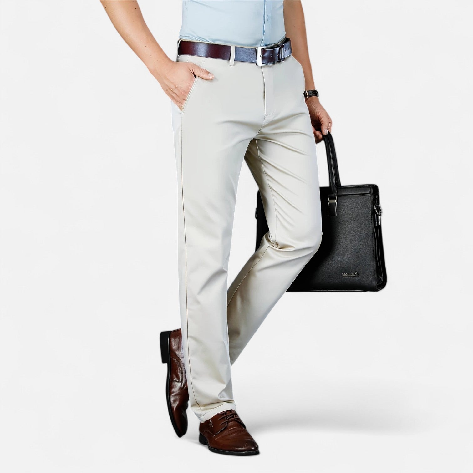 Maisonancien | Męskie spodnie business – styl angielski codzienny