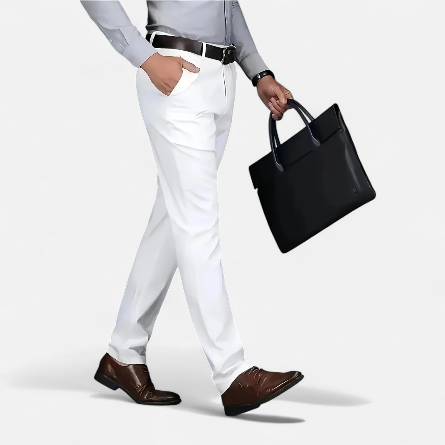 Maisonancien | Męskie spodnie business – styl angielski codzienny