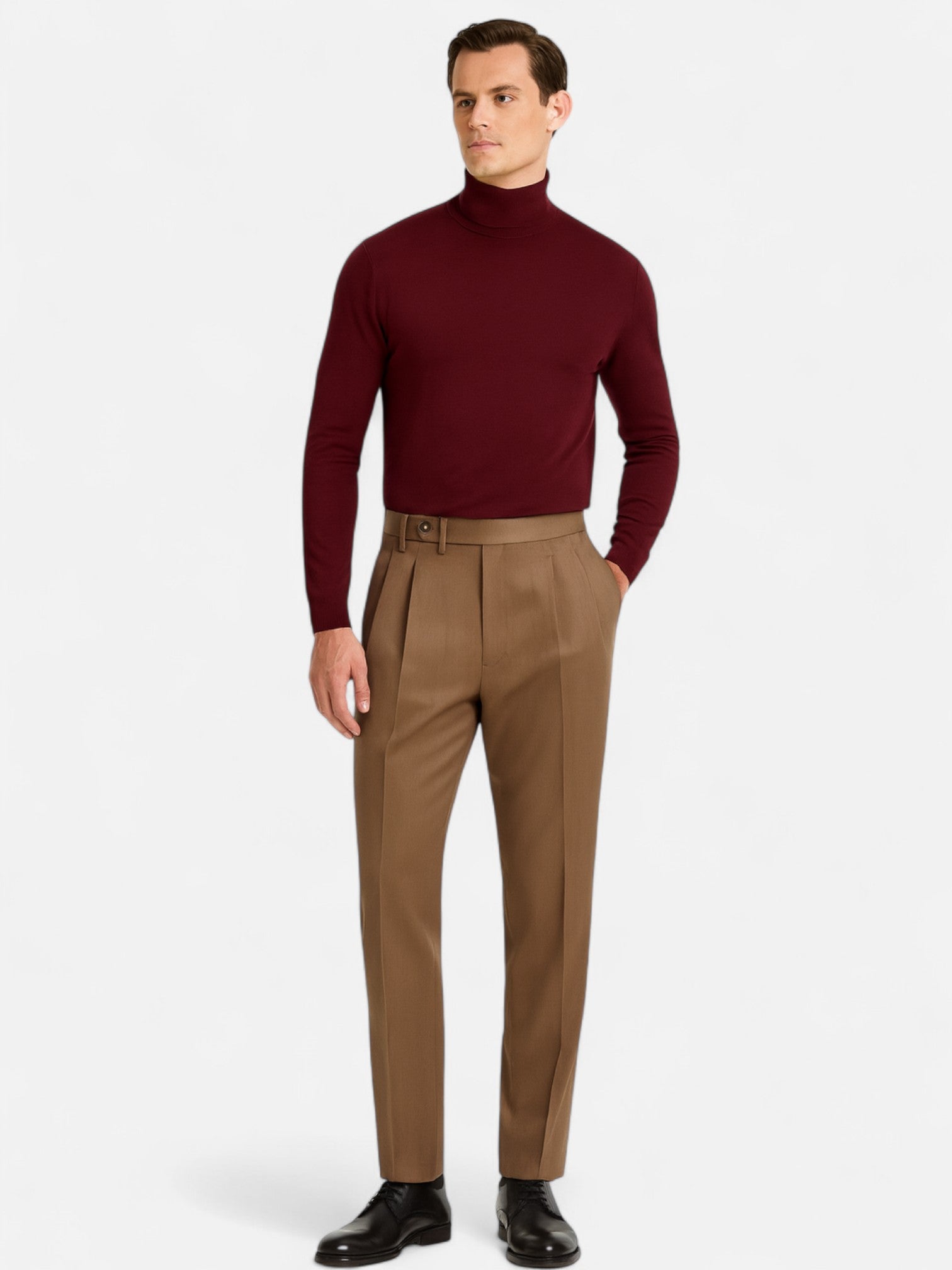 Maisonancien | Męski Sweter High-Neck – Elegancja Jesień/Zima