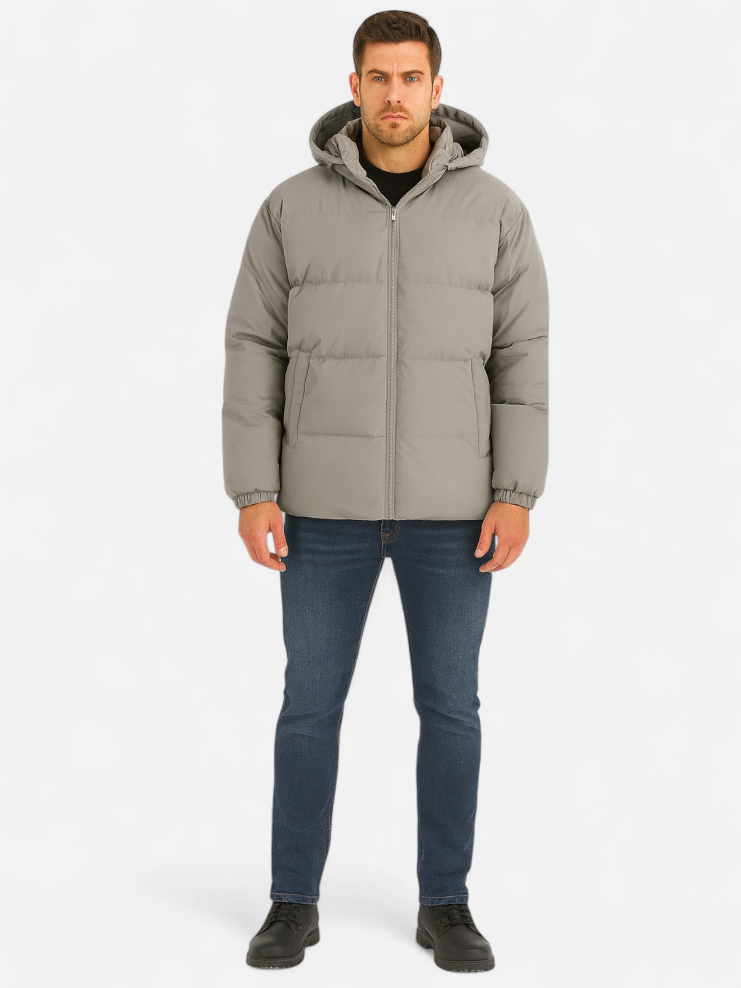 Maisonancien | Męska Kurtka Zimowa z Kapturem – Ocieplana i Funkcjonalna