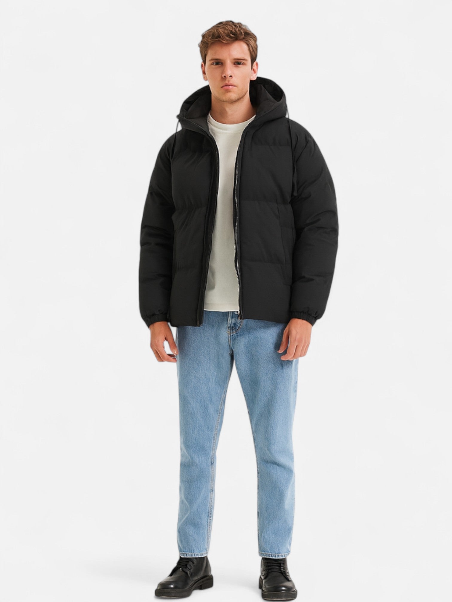 Maisonancien | Męska Parka z Kapturem – Luźna, Ciepła i Wiatroszczelna