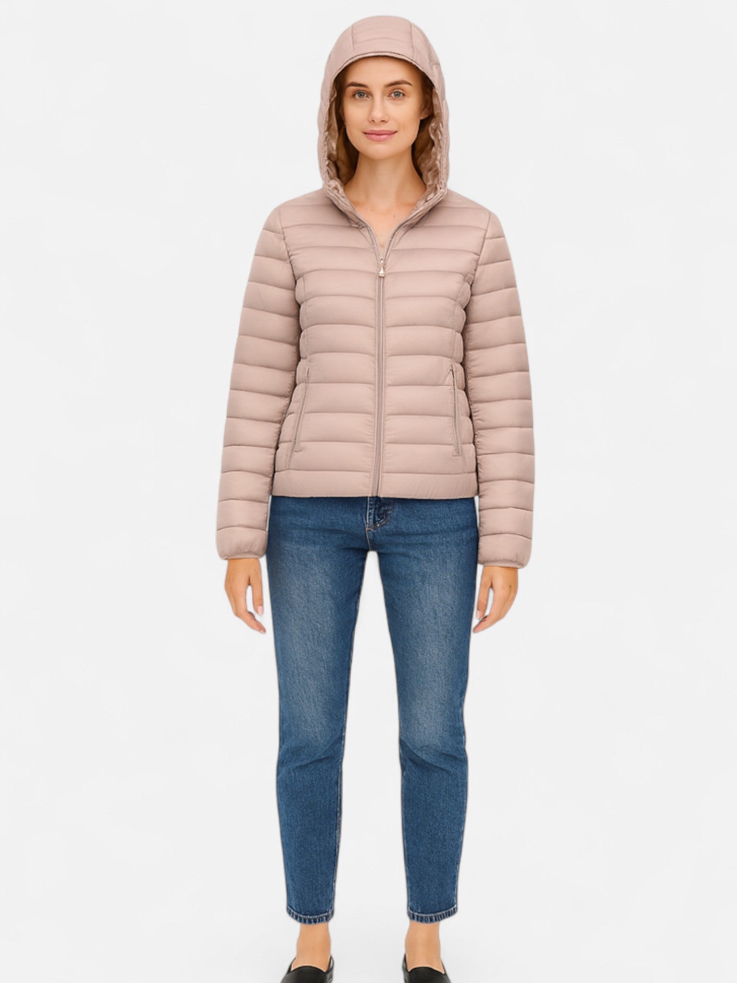 Maisonancien | Damska Lekka Kurtka Zimowa z Kapturem – Elegancja i Komfort