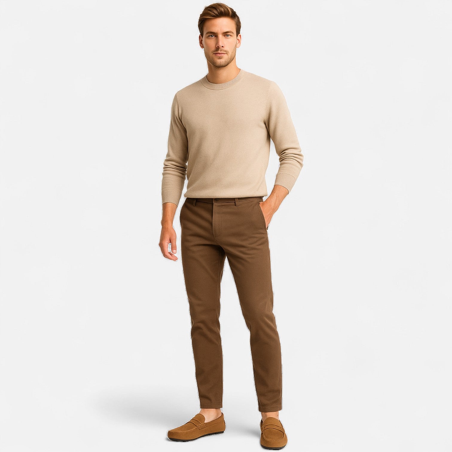 Maisonancien | Mężczyzna Klasyczne Mokasyny z Zamszu Eleganza Italiana