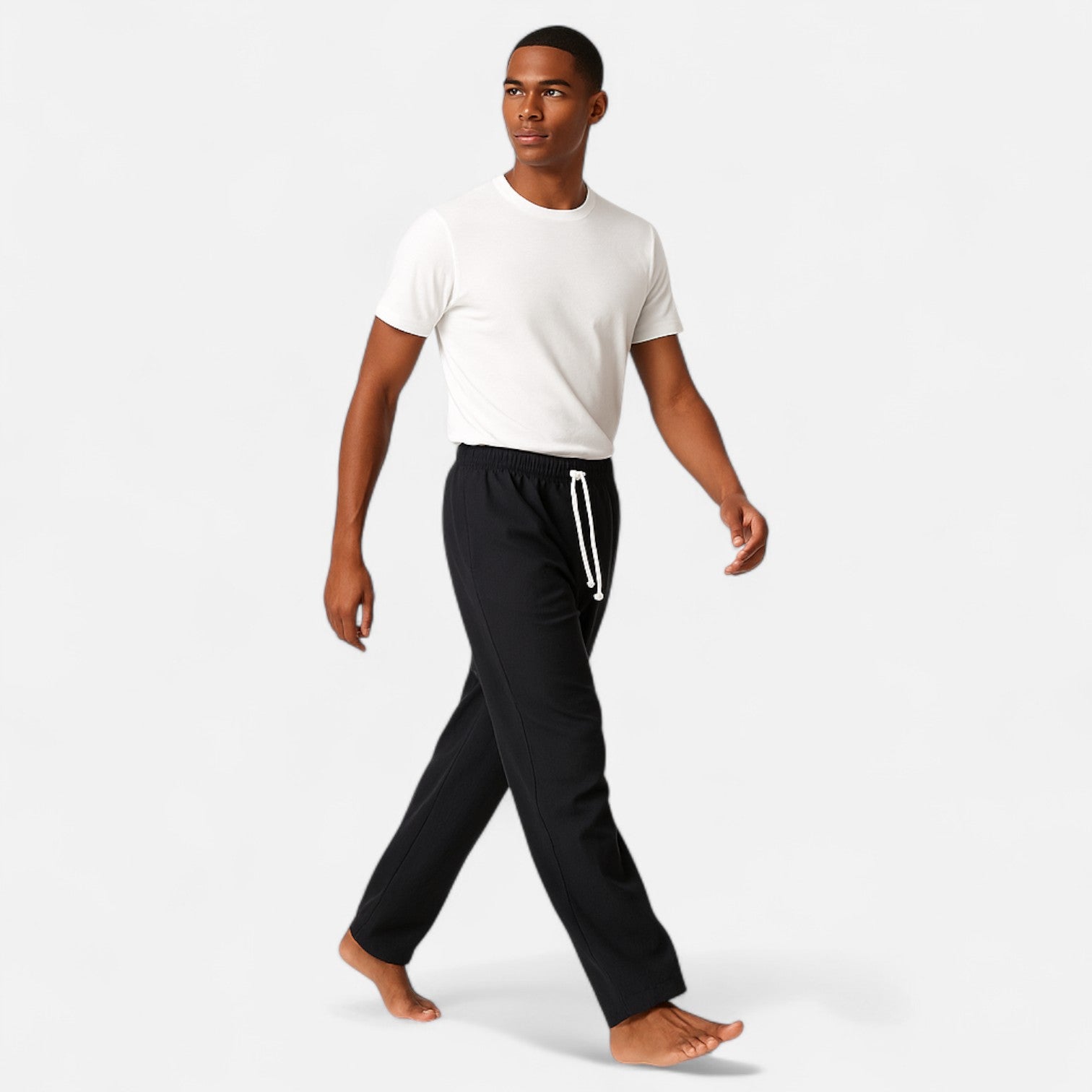 Maisonancien | Męskie spodnie lin & coton – nadmorski minimalizm