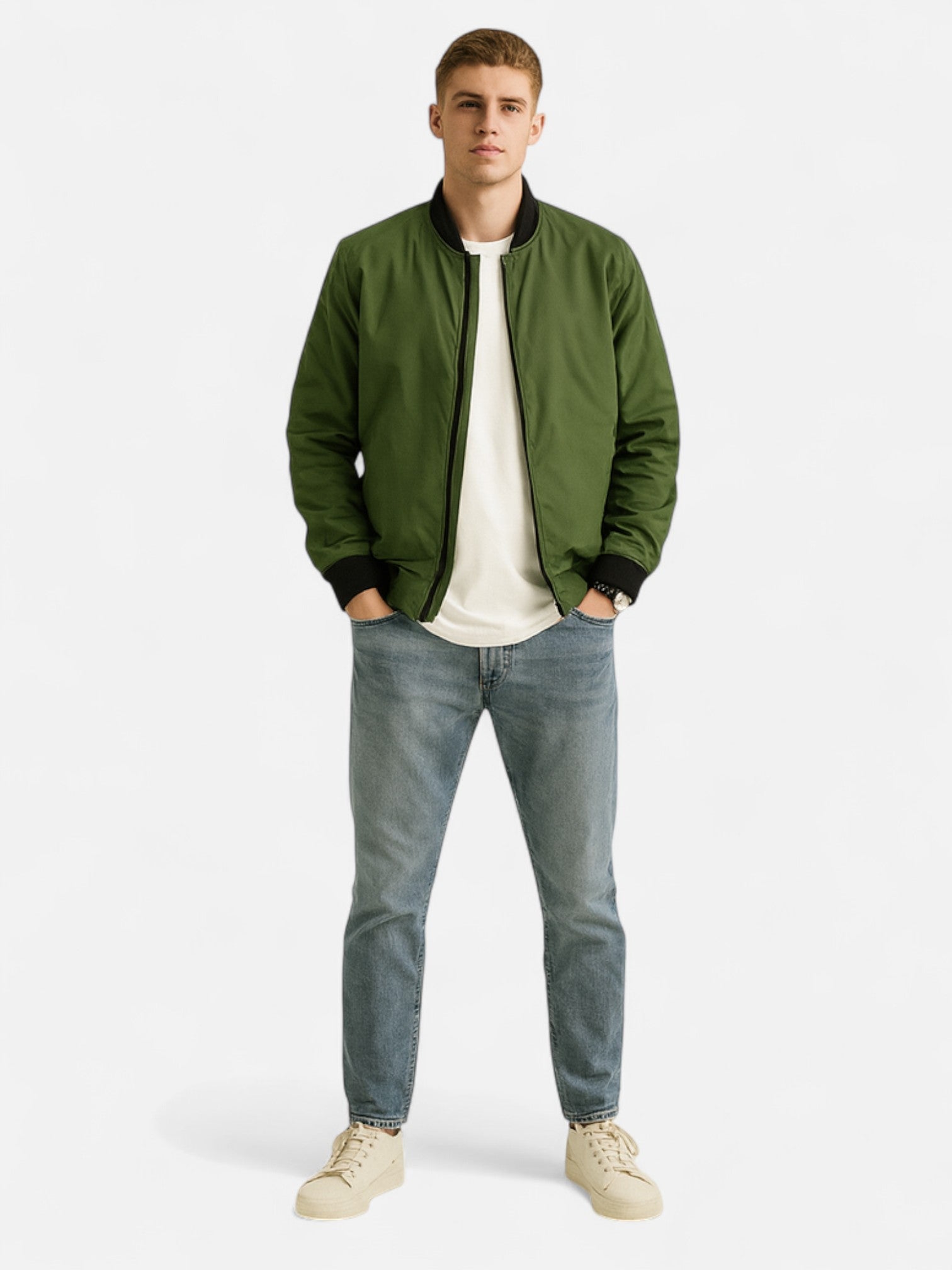 Maisonancien | Męska Kurtka Bomber – Klasyczna Elegancja