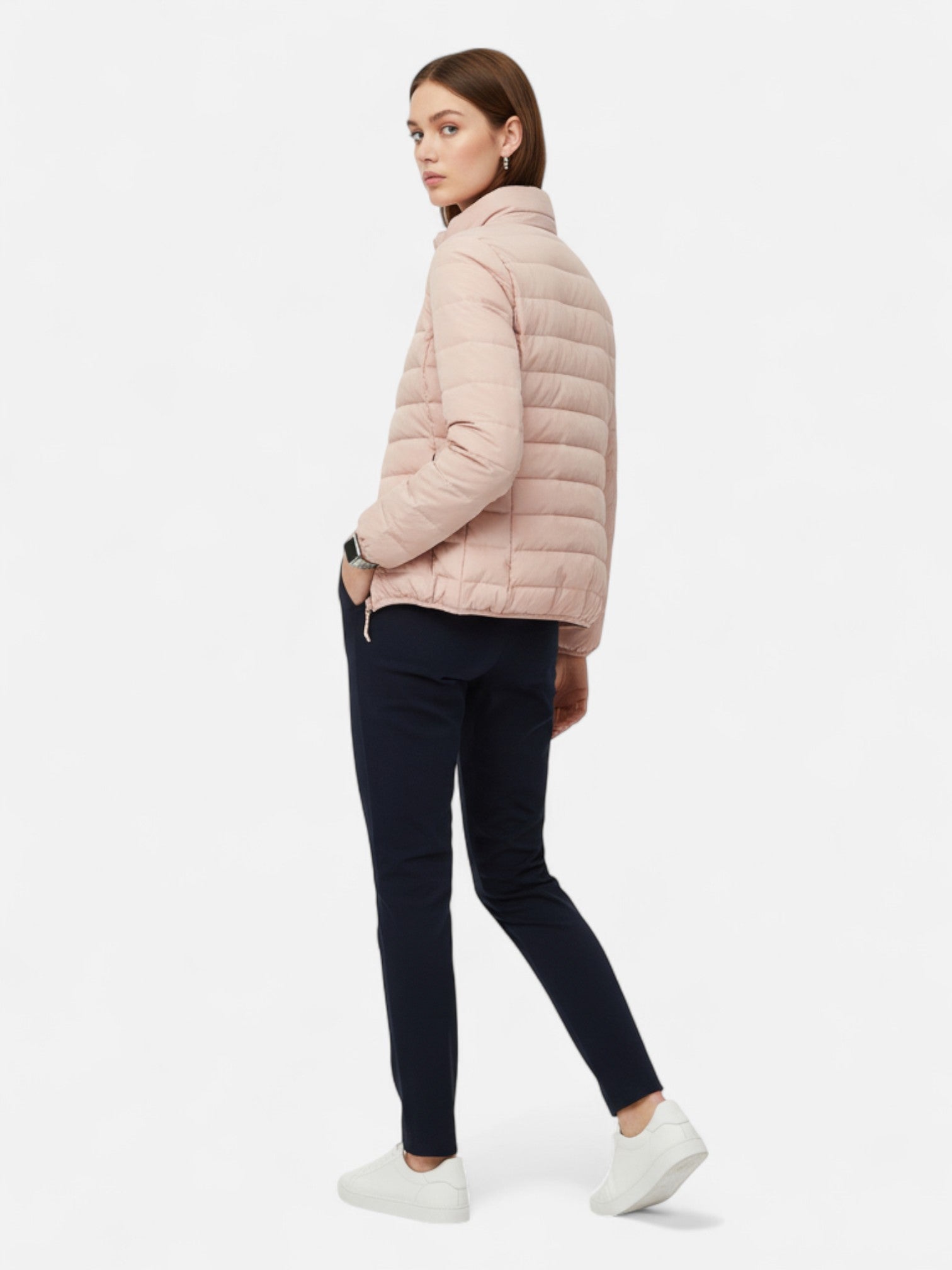 Maisonancien | Damska lekka kurtka puchowa ze stójką