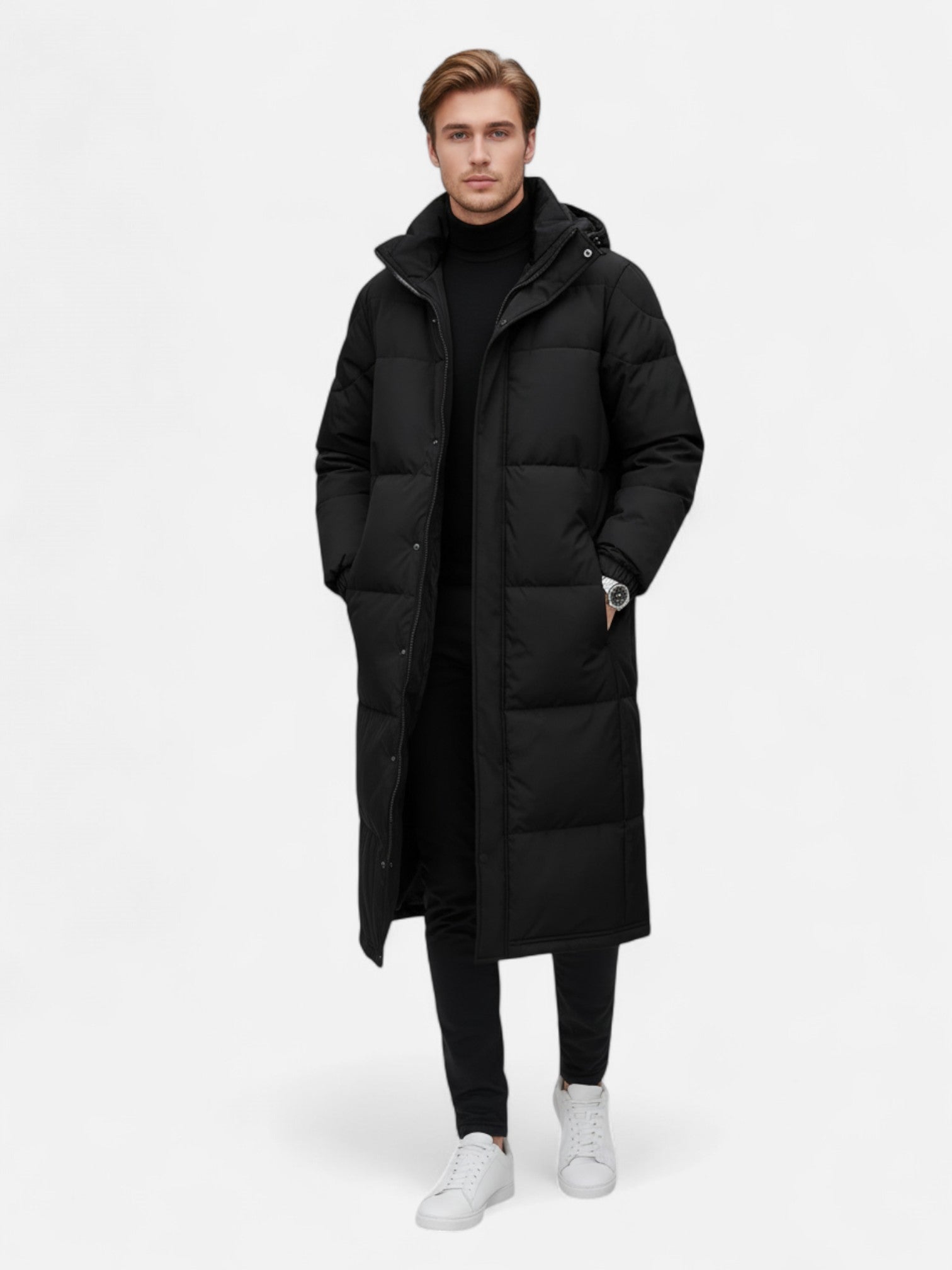 Maisonancien | Ciepły Płaszcz Mid-Length – Styl Casual Premium