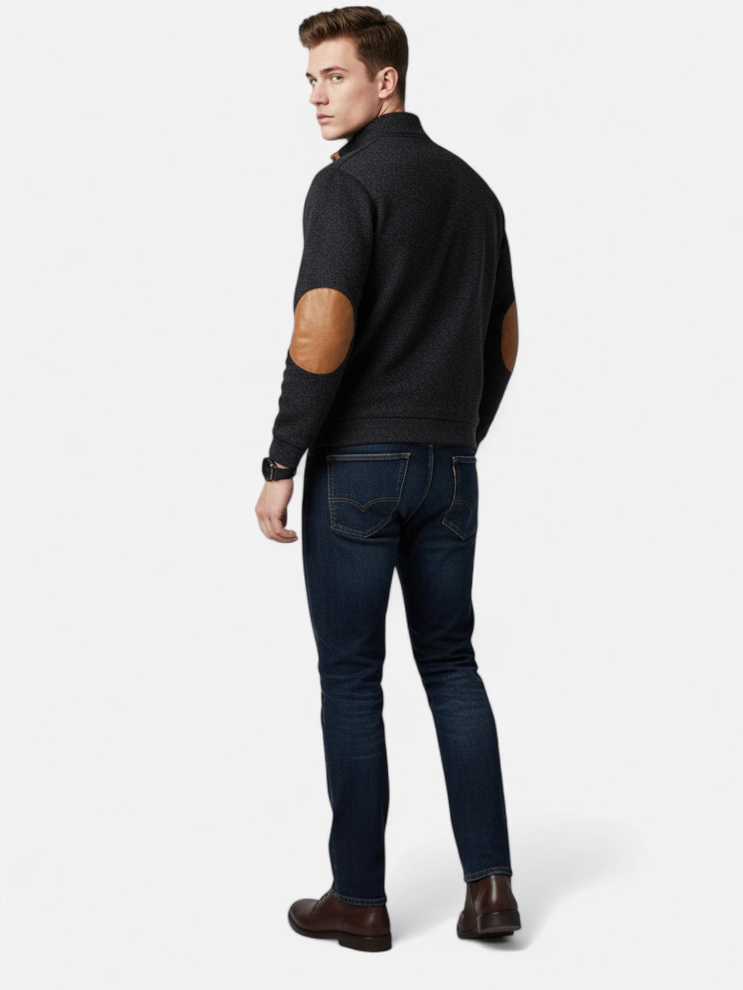 Maisonancien | Męski Sweter ze Stójką – Klasyczny Minimalizm