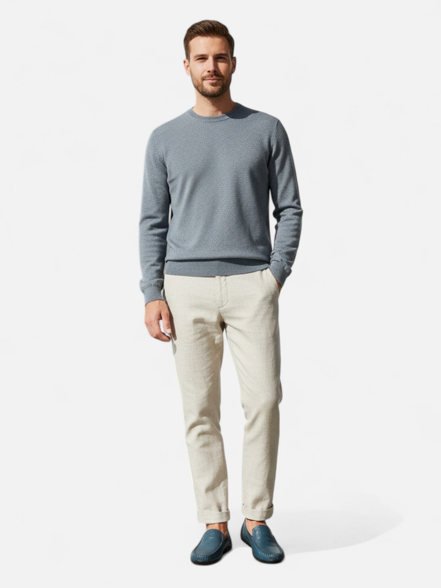 Maisonancien | Męskie loafersy z naturalnej skóry bydlęcej