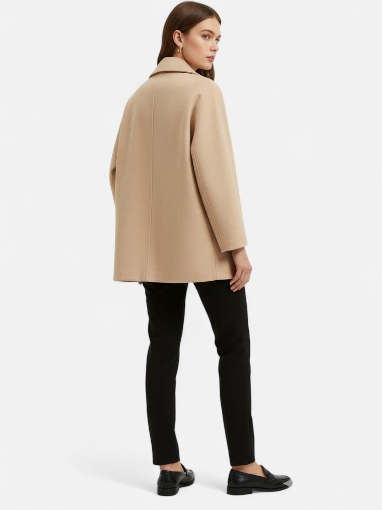 Maisonancien | Damski oversize’owy długi płaszcz trench