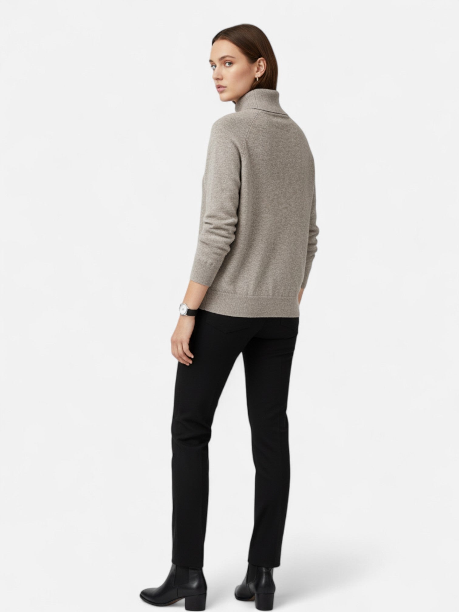 Maisonancien | Damski Sweter z Golfem – Jesienna Klasyka