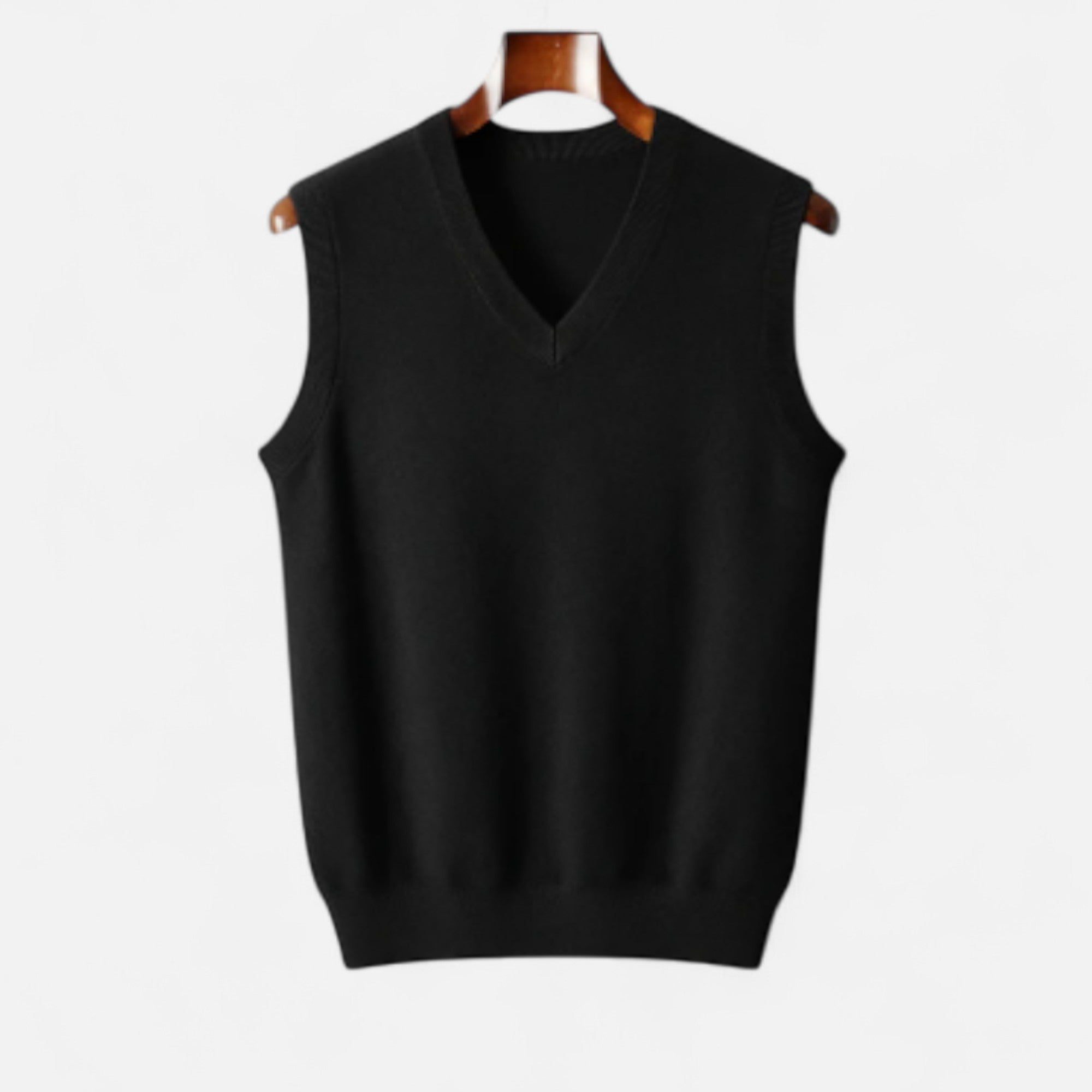 Maisonancien | Bezrękawnik Ellery z dzianiny Oxford Heritage