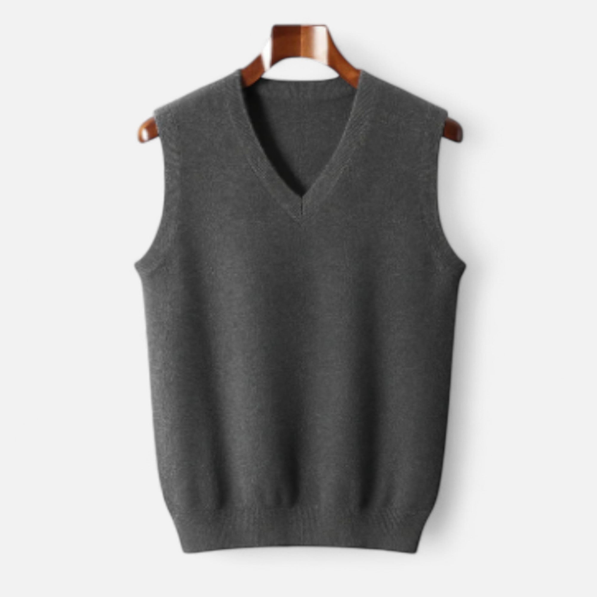 Maisonancien | Bezrękawnik Ellery z dzianiny Oxford Heritage