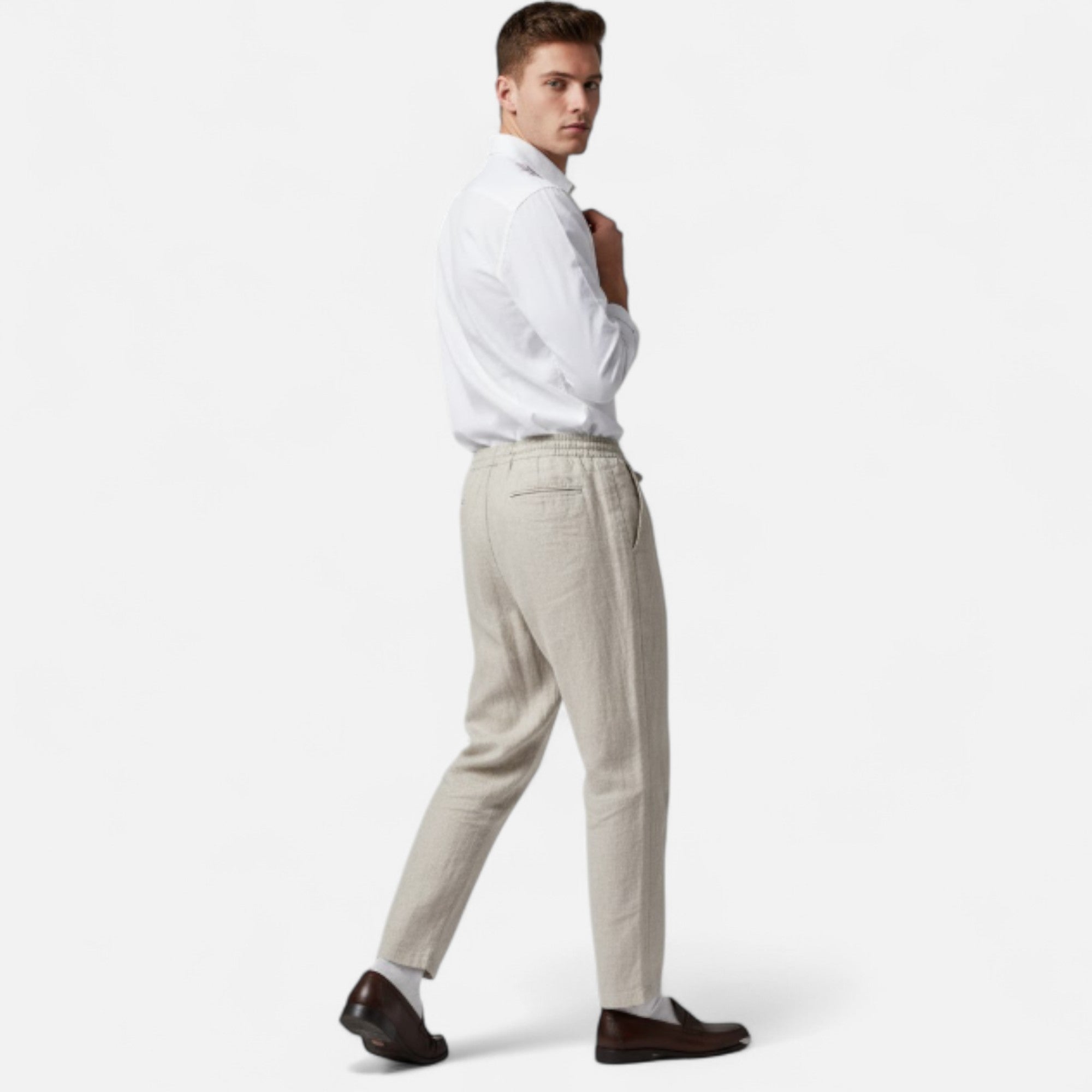 Maisonancien | Lniane spodnie Fez Riviera Comfort