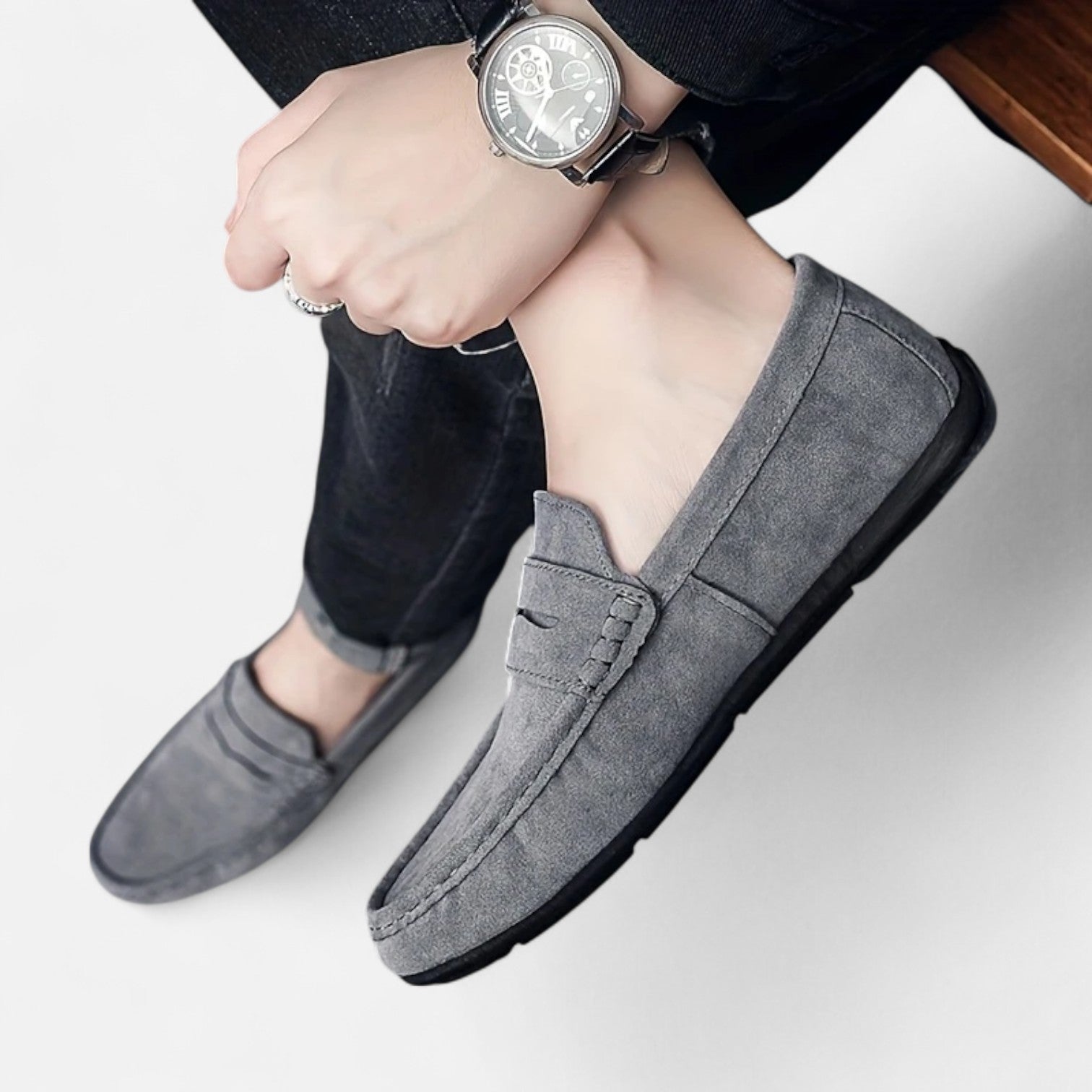 Maisonancien | Męskie penny loafers – klasyka i komfort