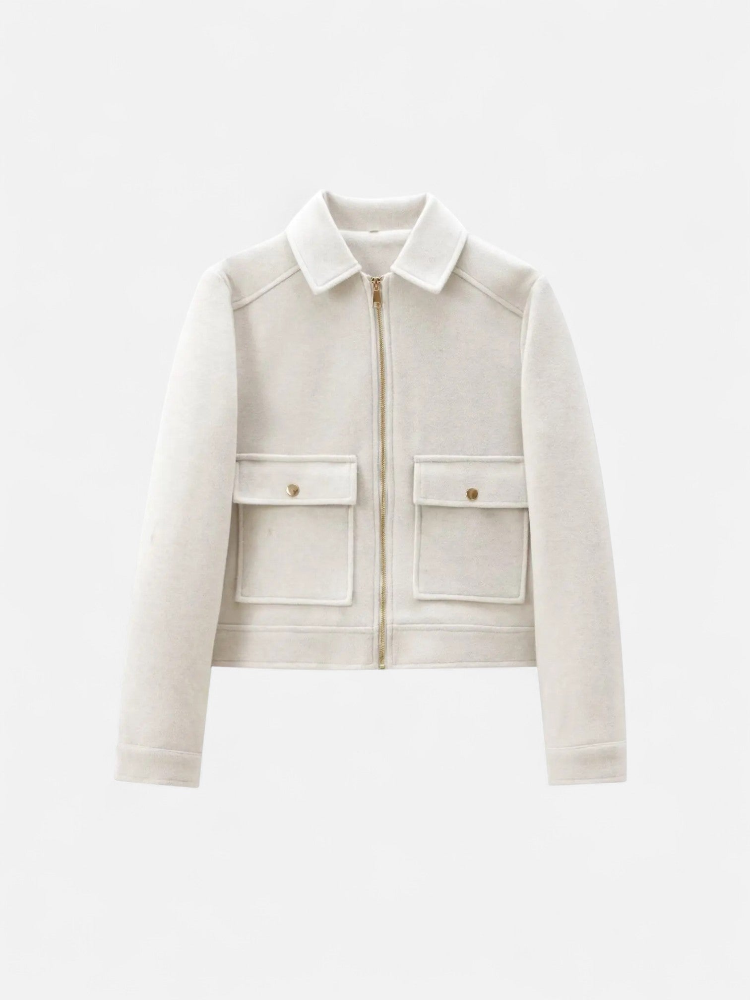 Maisonancien | Damska kurtka zapinana na zamek z poliestru