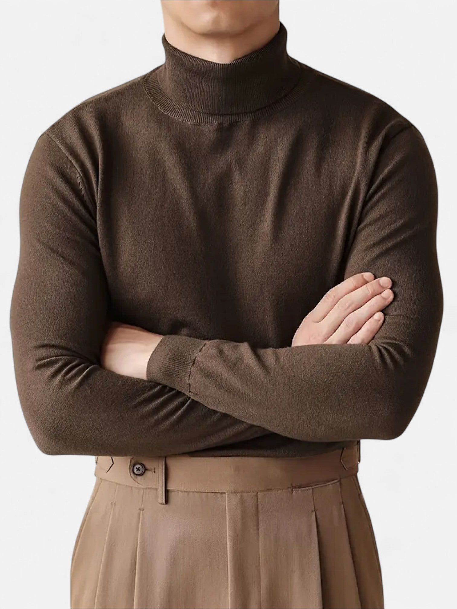 Maisonancien | Męski Sweter High-Neck – Elegancja Jesień/Zima