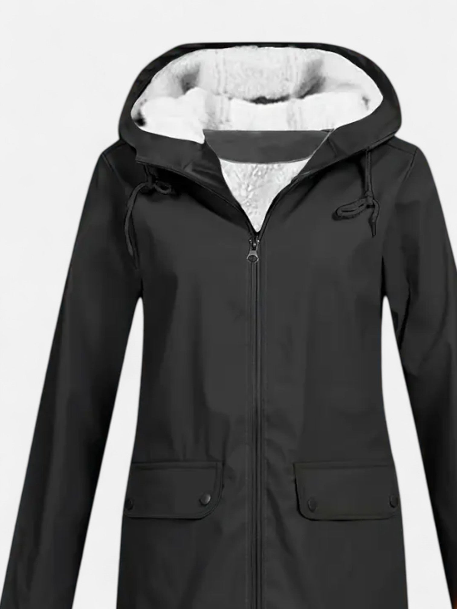 Maisonancien | Damska zimowa kurtka wiatrówka z kapturem