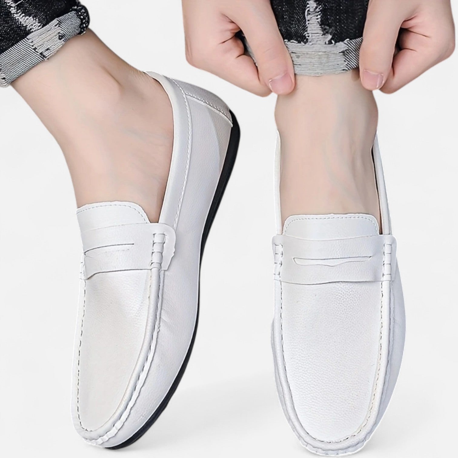 Maisonancien | Męskie penny loafers – klasyka i komfort