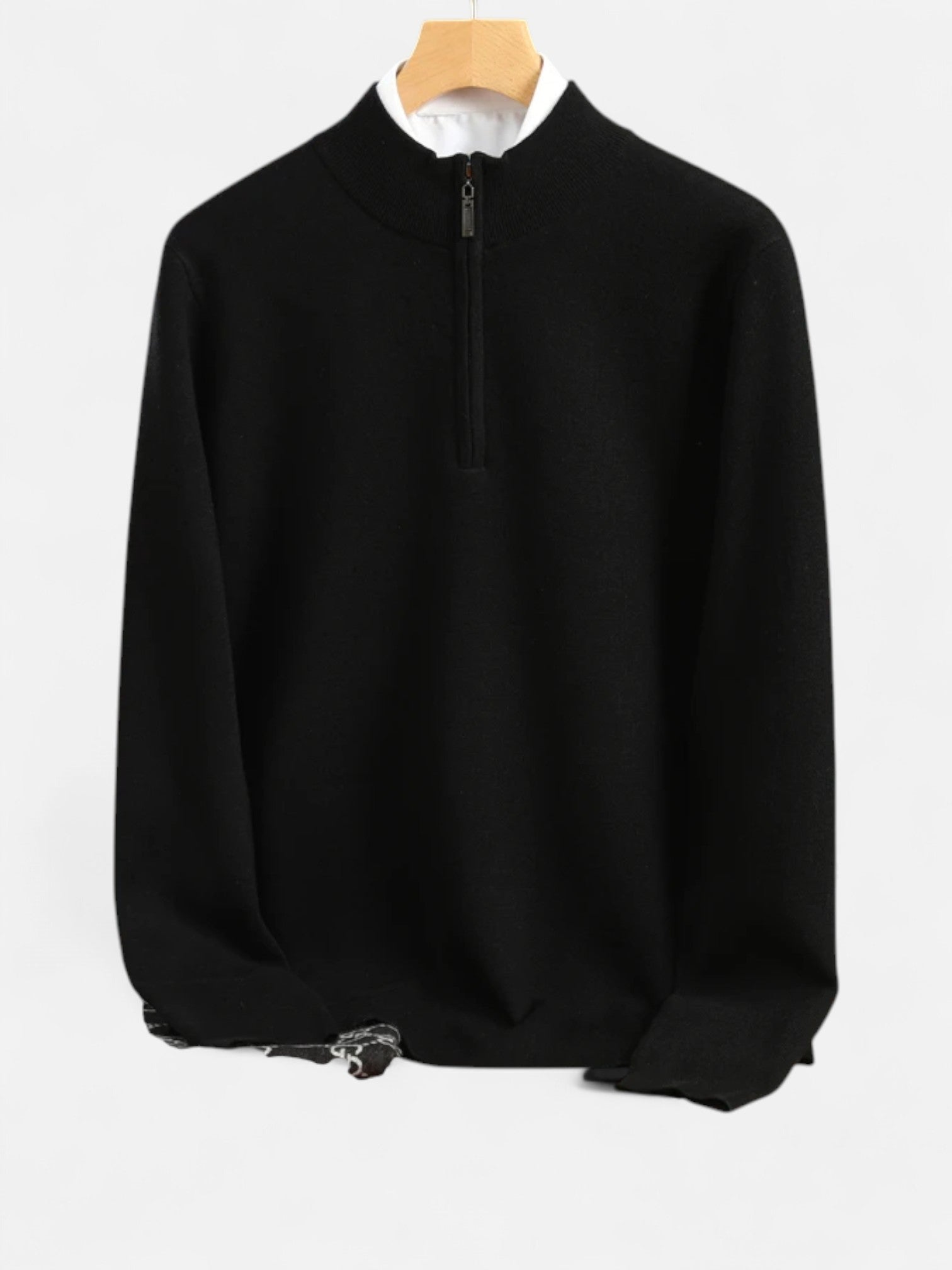 Maisonancien | Męski Sweter z Wełny Merino – Półgolf Loose Fit