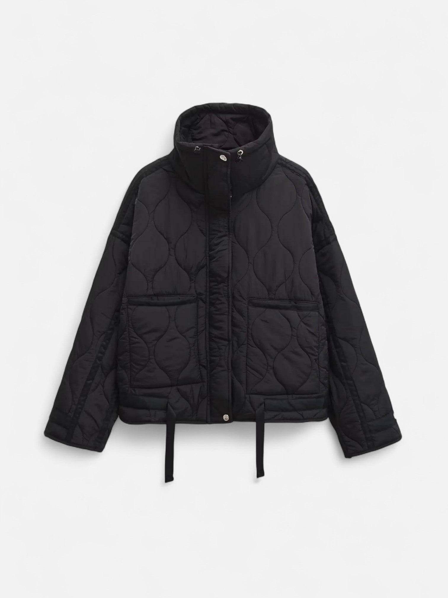 Maisonancien | Zimowa Kurtka Bawełniana – Luźny Krój ze Stójką