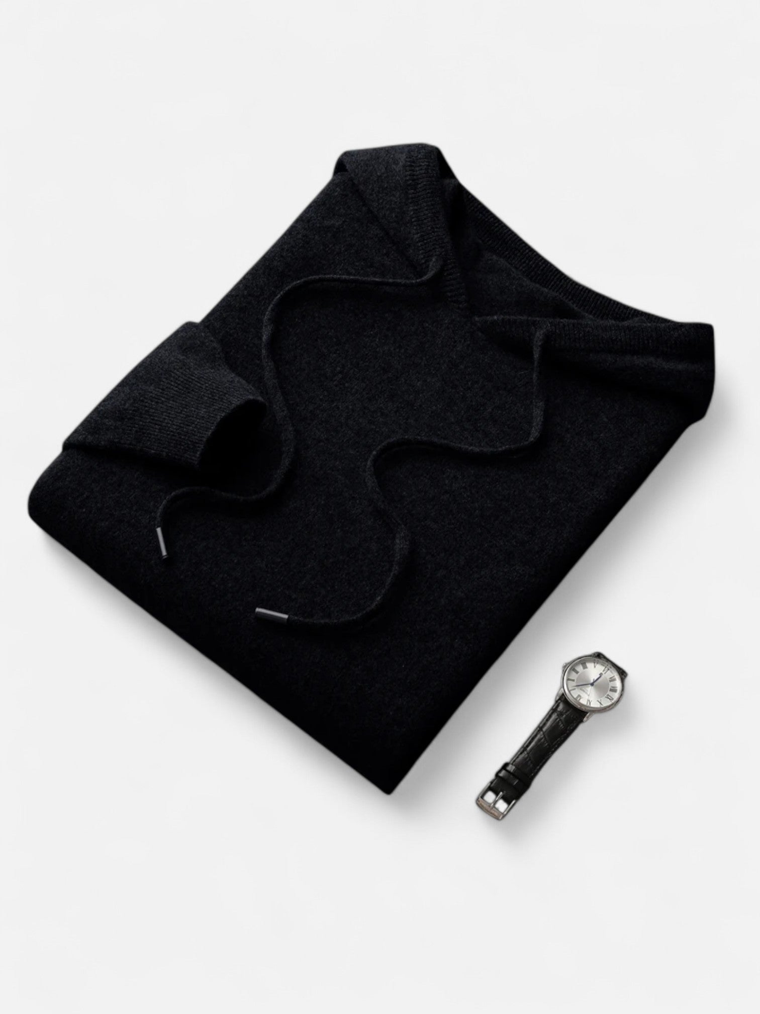 Maisonancien | Męska bluza z kapturem z wełny merino