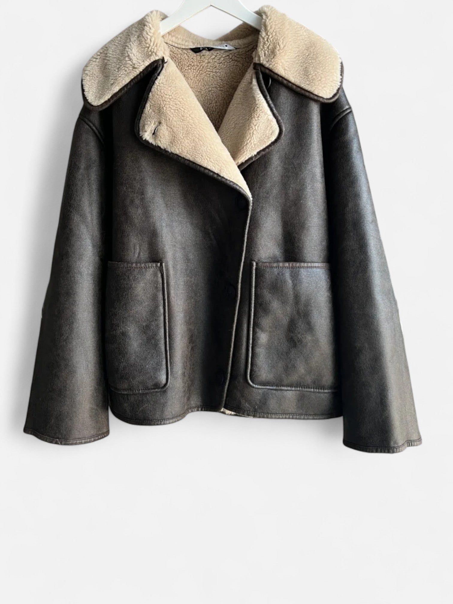 Maisonancien | Damski Płaszcz Oversize – Podwójny Kołnierz i Ciepło Premium