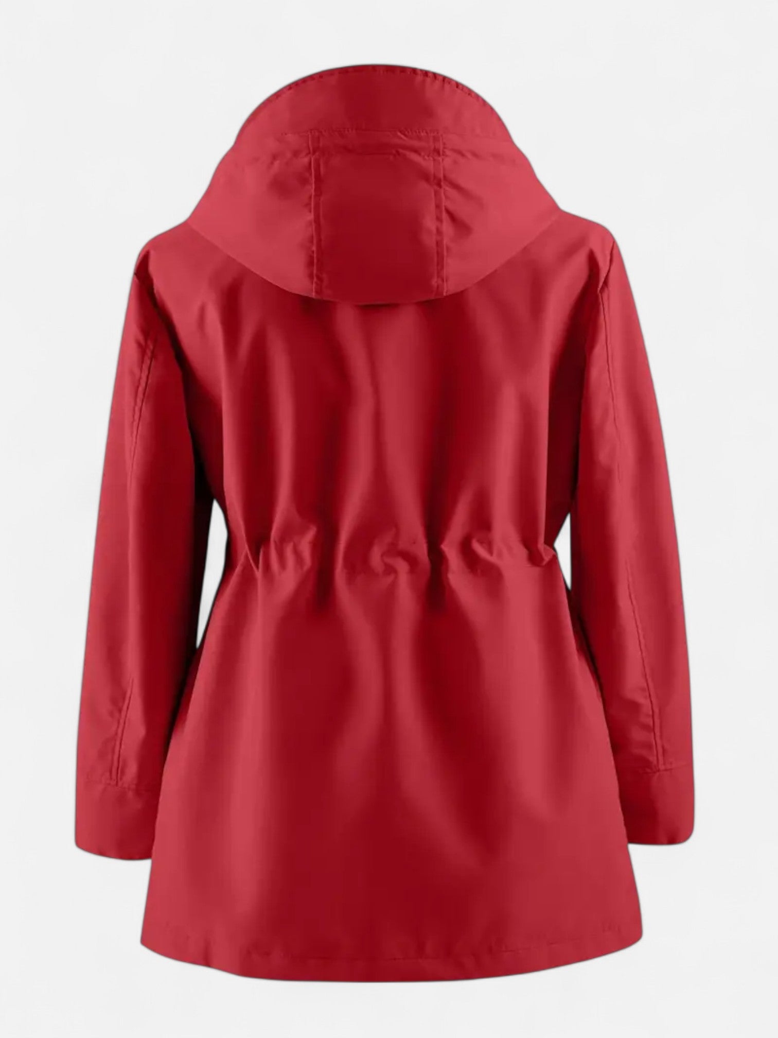 Maisonancien | Damski Płaszcz z Kapturem – Casual z Troczkiem w Pasie