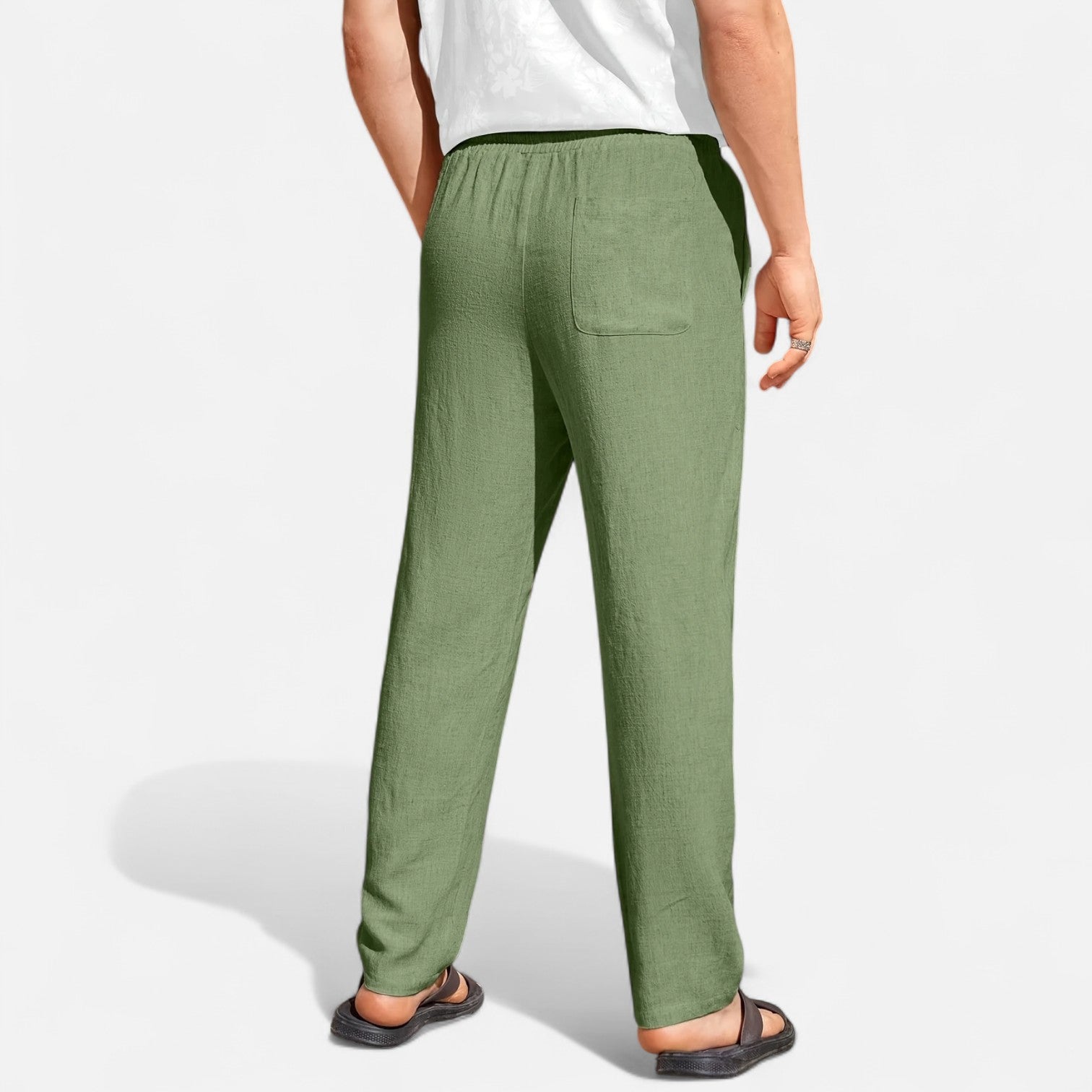 Maisonancien | Męskie spodnie letnie – styl angielski z luzem