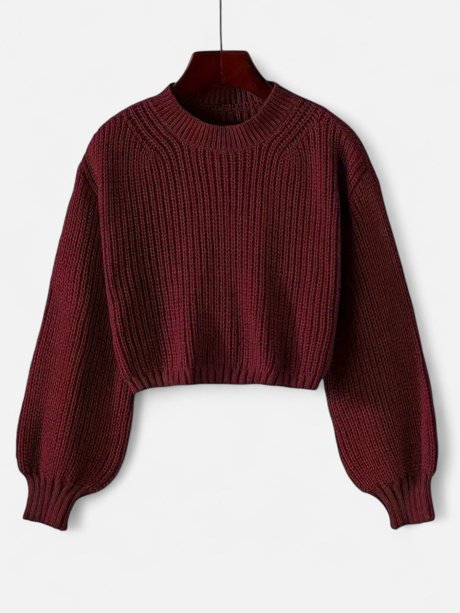 Maisonancien | Damski sweter z bufiastymi rękawami