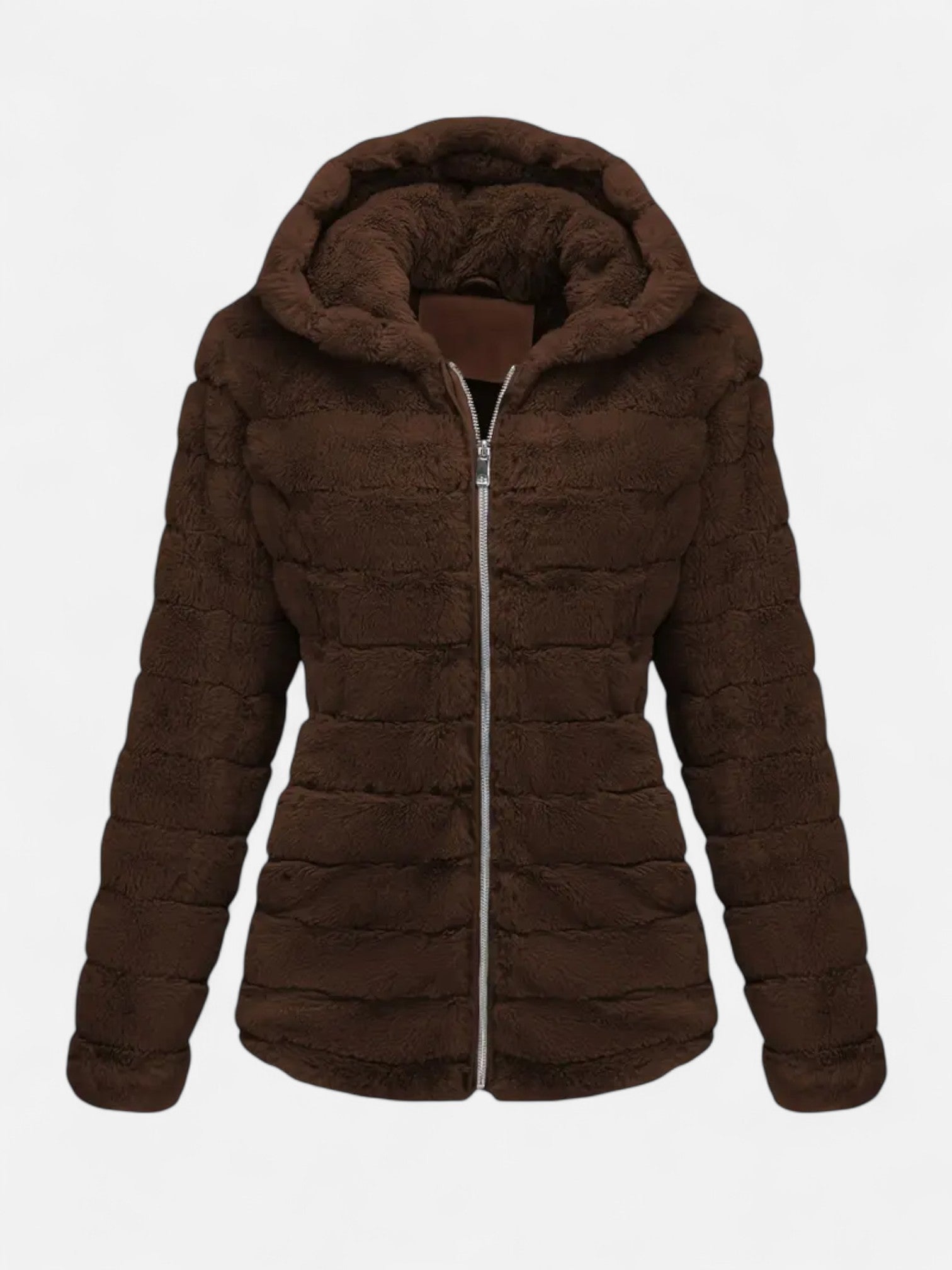 Maisonancien | Damska kurtka zimowa z kapturem z futerkiem