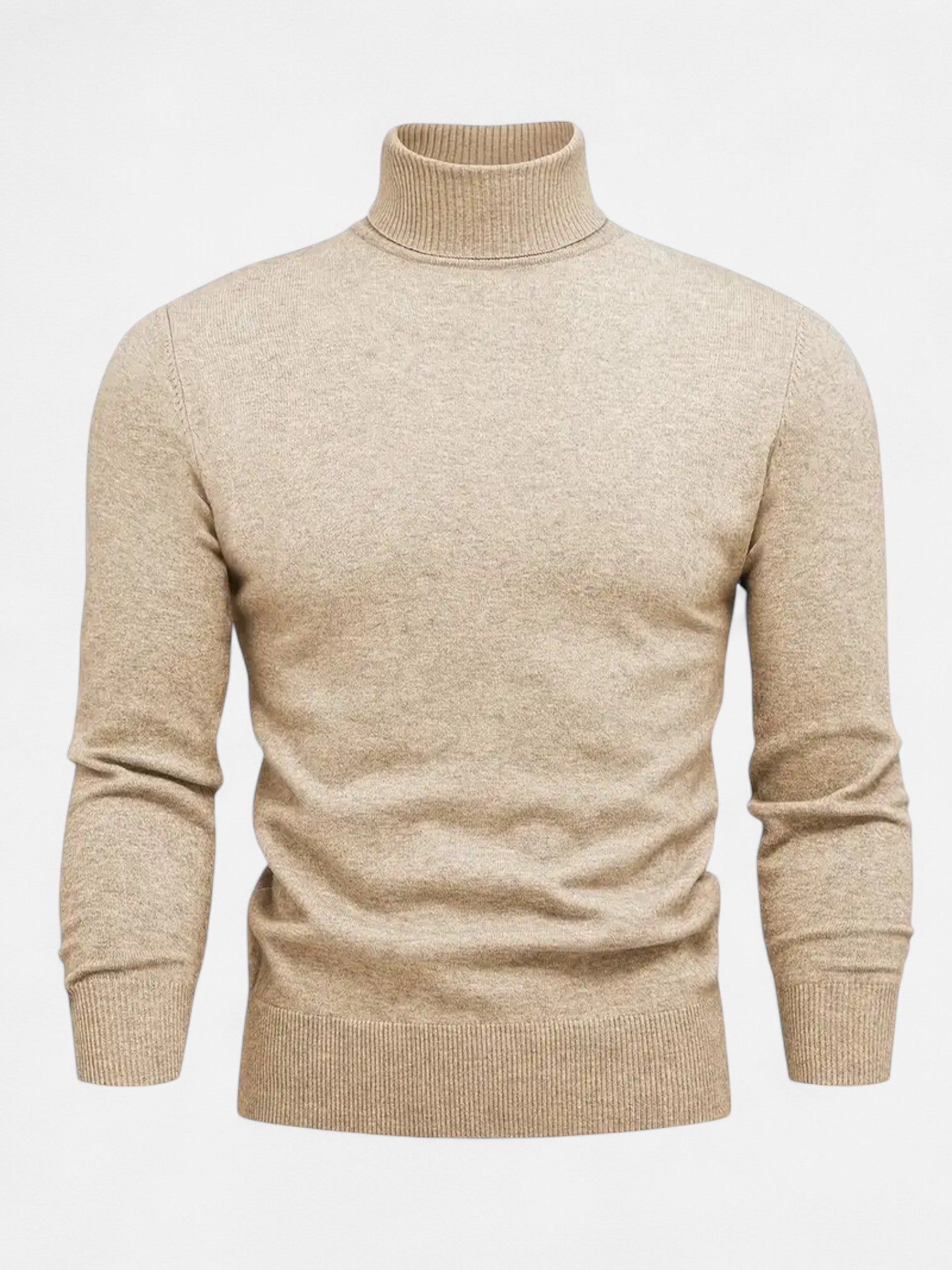 Maisonancien | Męski Sweter Zimowy – Golf High Neck Casual Elegance