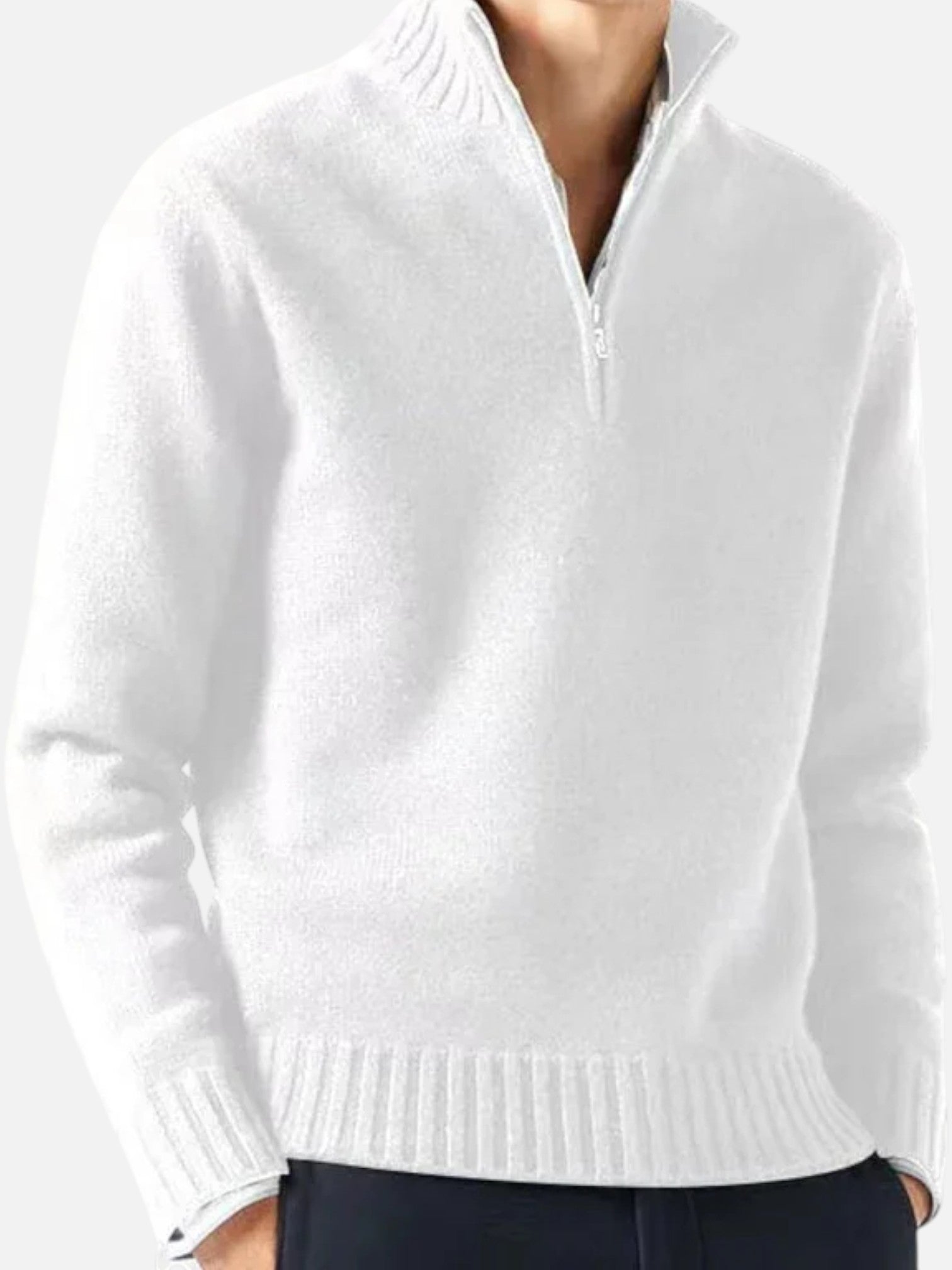 Maisonancien | Klasyczny sweter z golfem dzianinowy